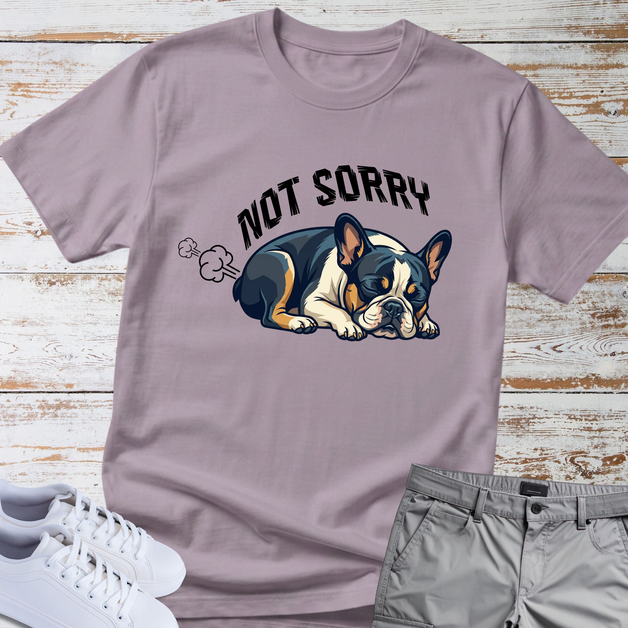 French Bulldog Not Sorry Fart T Shirt
