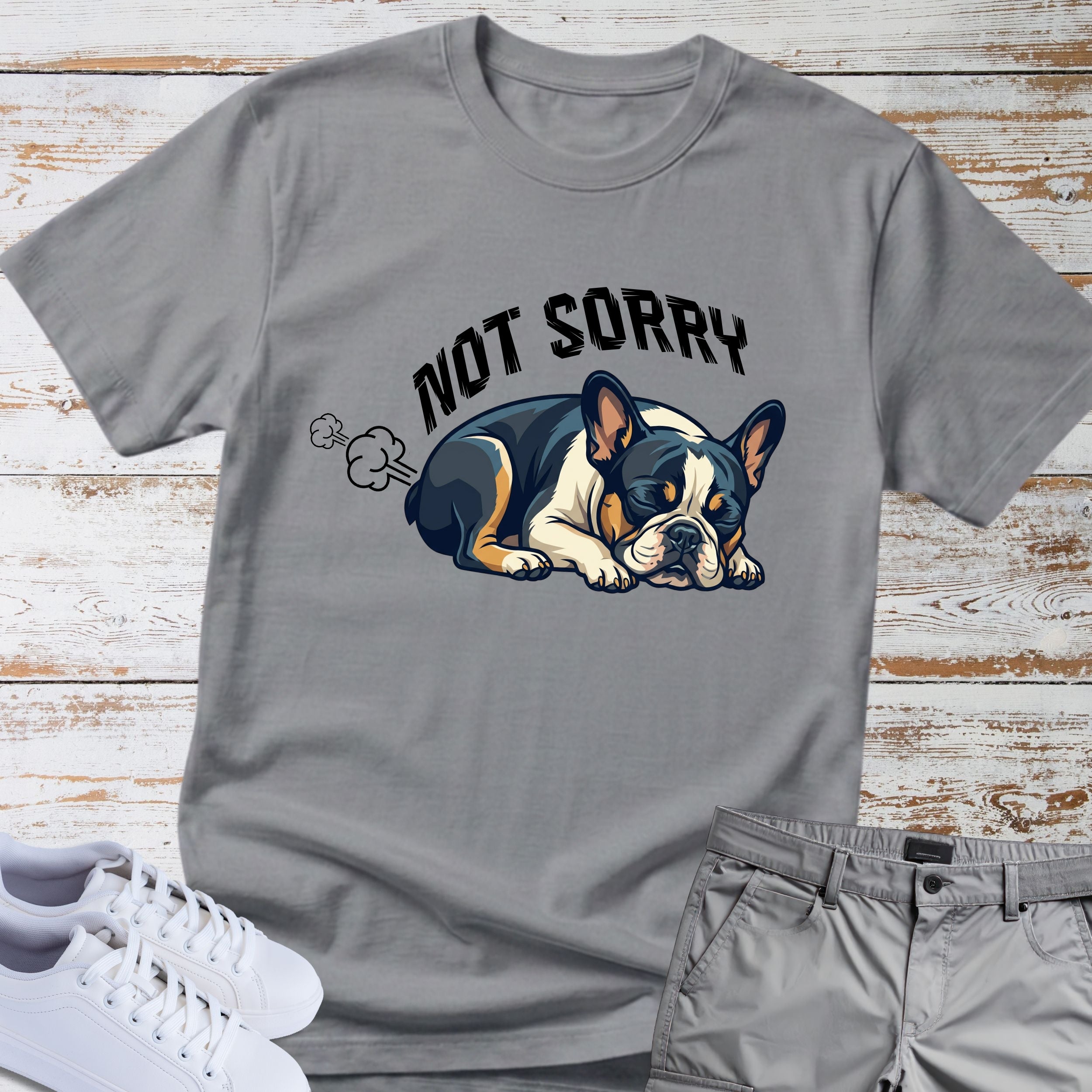 French Bulldog Not Sorry Fart T Shirt