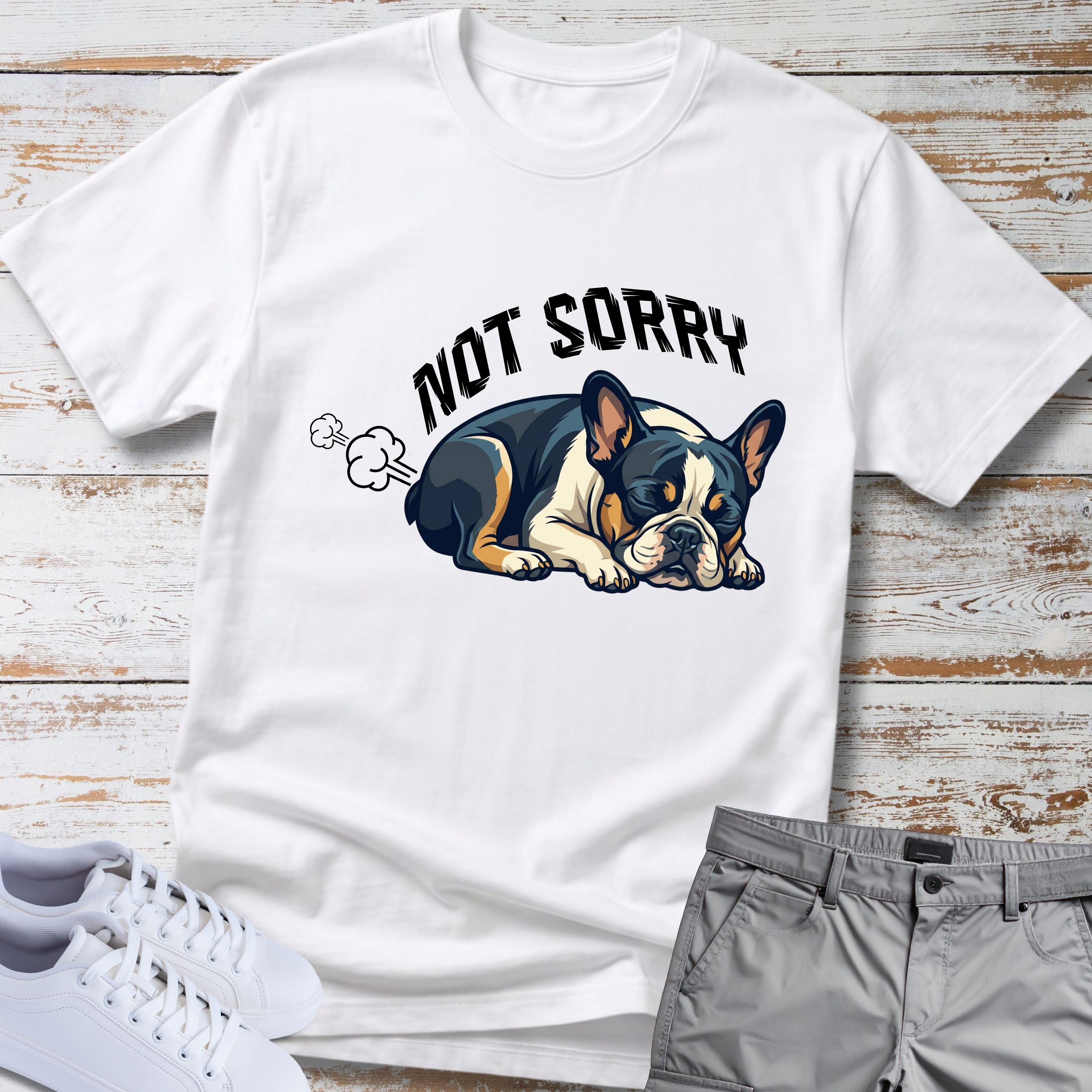 French Bulldog Not Sorry Fart T Shirt