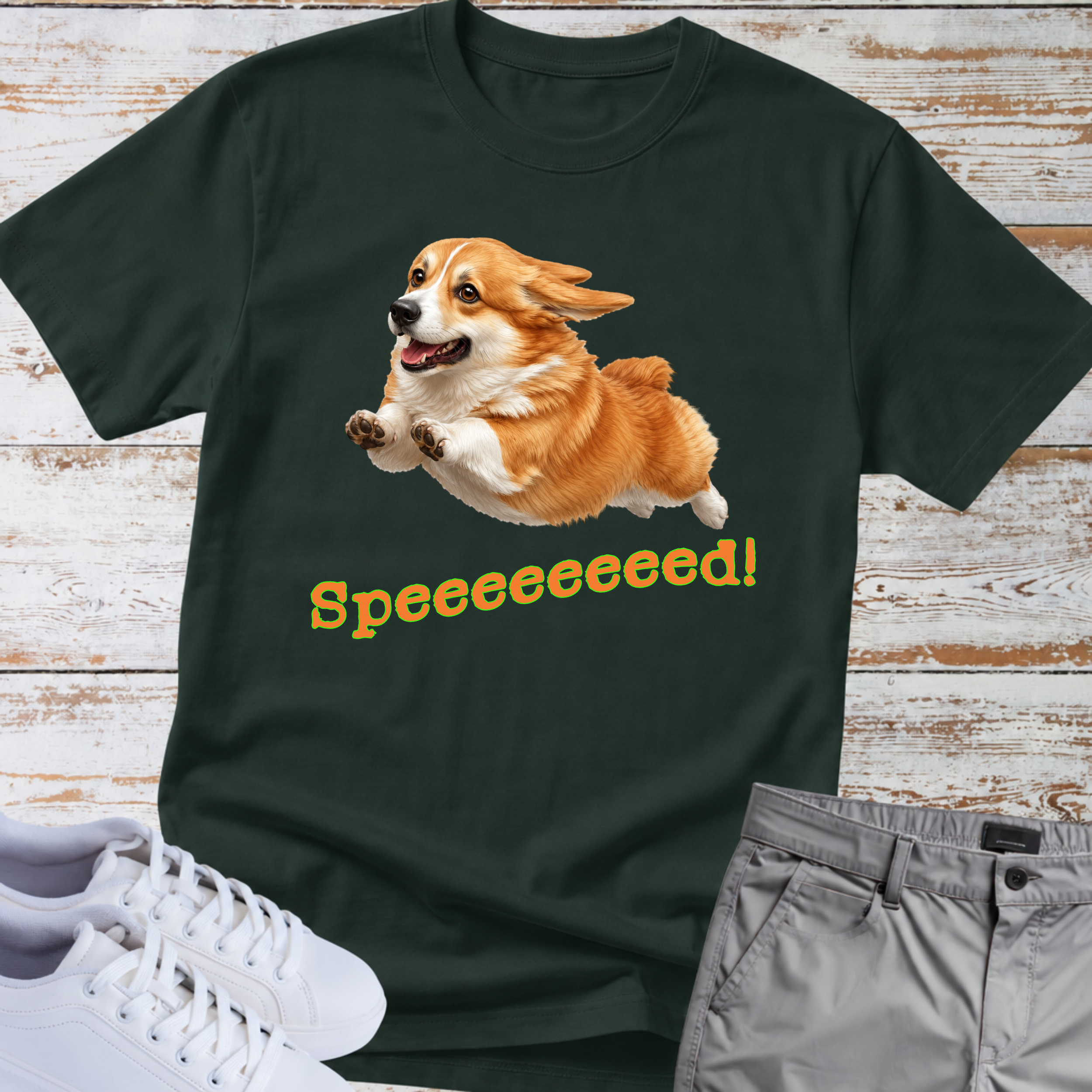 Corgi 'Speeeeeeed!' T-Shirt