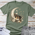 Boho German Shepherd Puppy Moon T-Shirt