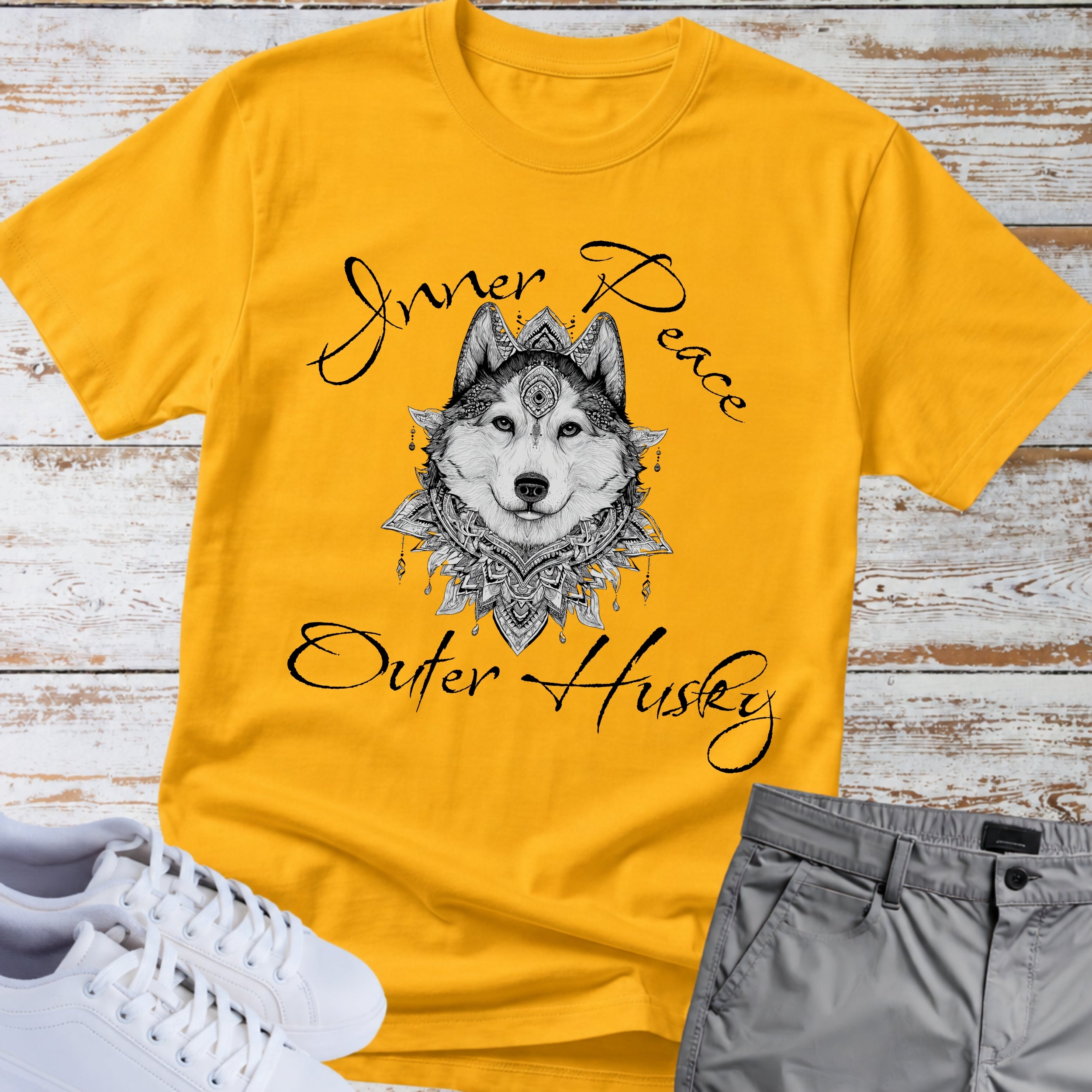 Inner Peace. Outer Husky. Siberian Husky T-Shirt