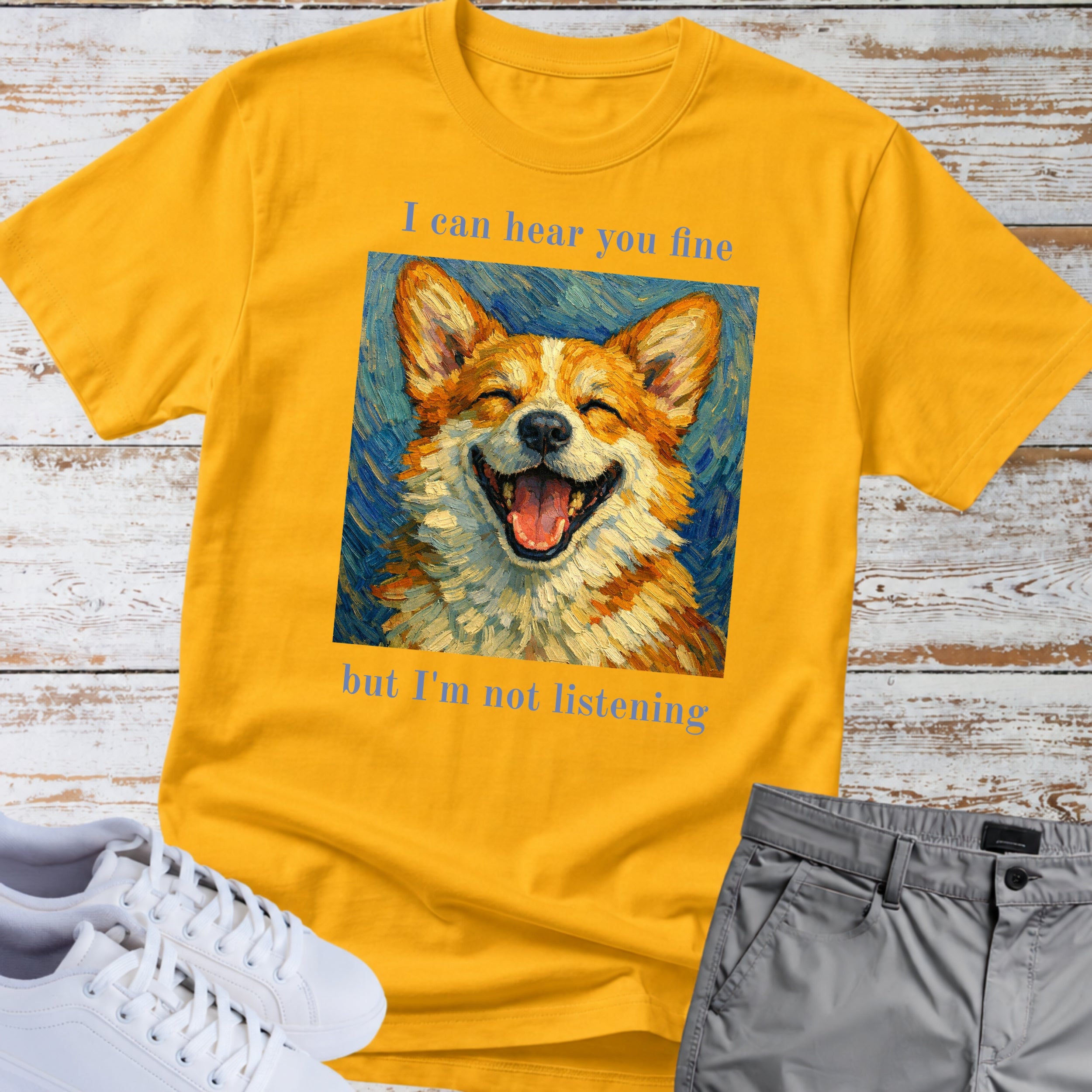 Corgi T‑Shirt Not Listening