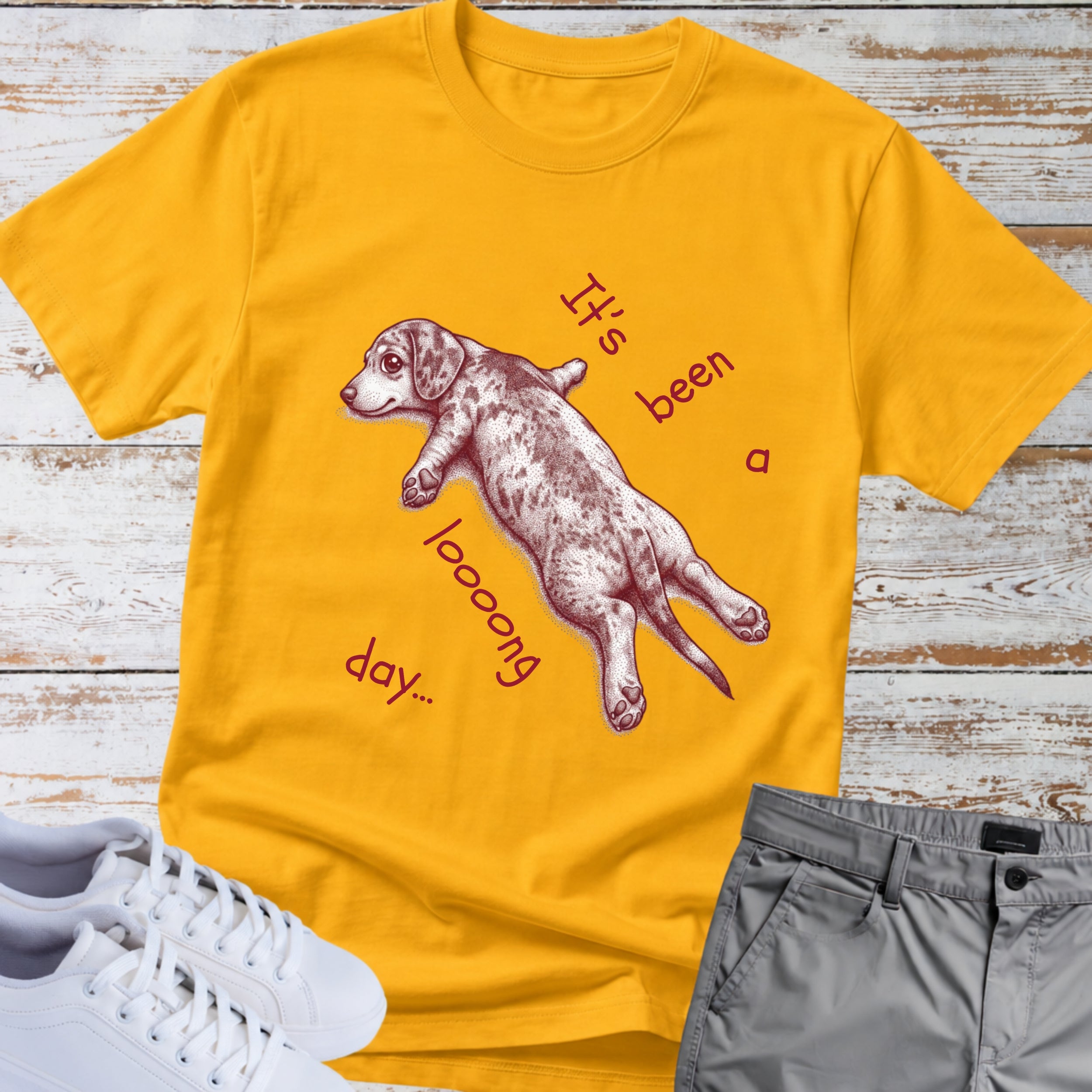 Dachshund "It's Been a Long Day" T-Shirt