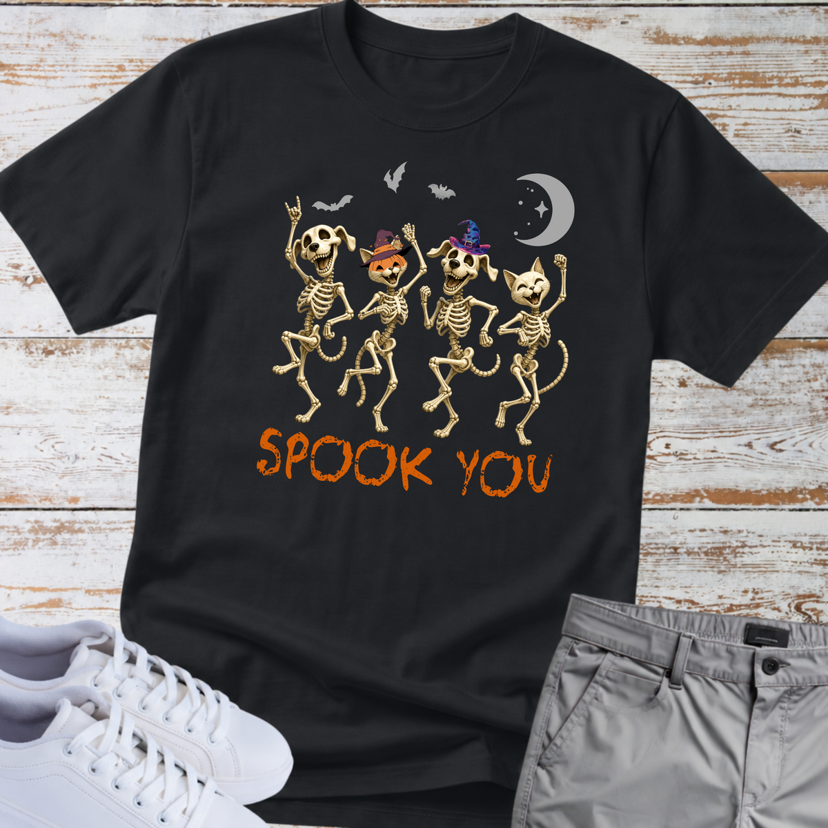 Spook You. But Make It Cute. 🎃💀🐾 Halloween dog and Cat T-shirt