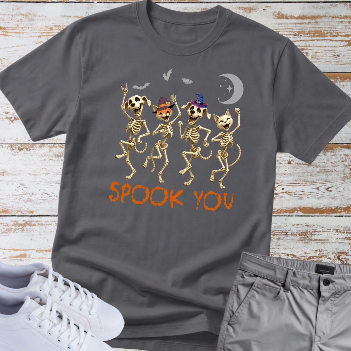 Spook You. But Make It Cute. 🎃💀🐾 Halloween dog and Cat T-shirt