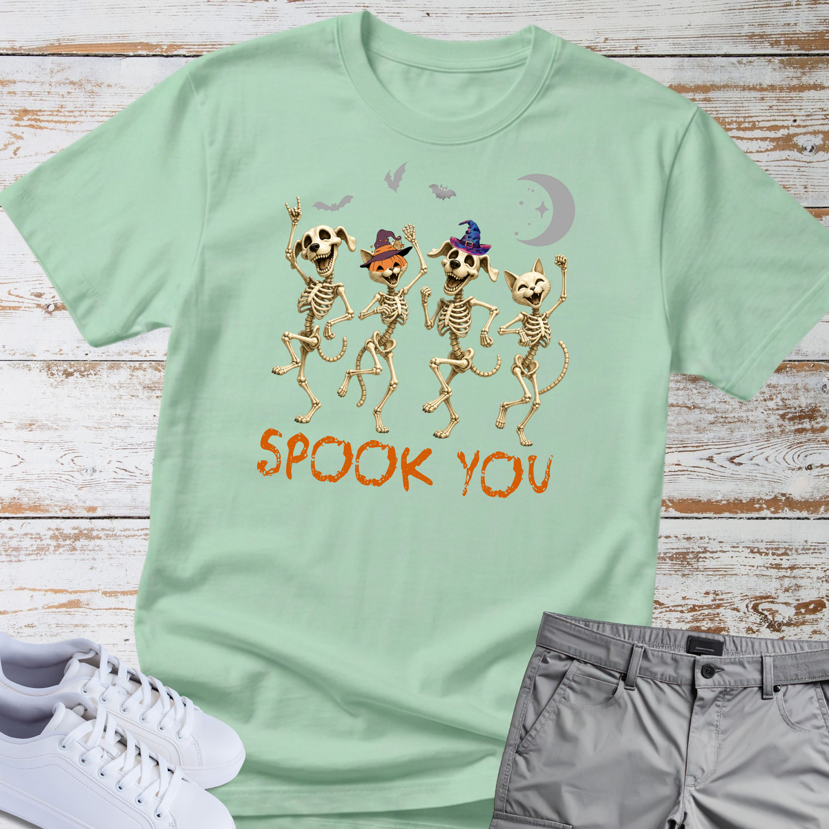 Spook You. But Make It Cute. 🎃💀🐾 Halloween dog and Cat T-shirt