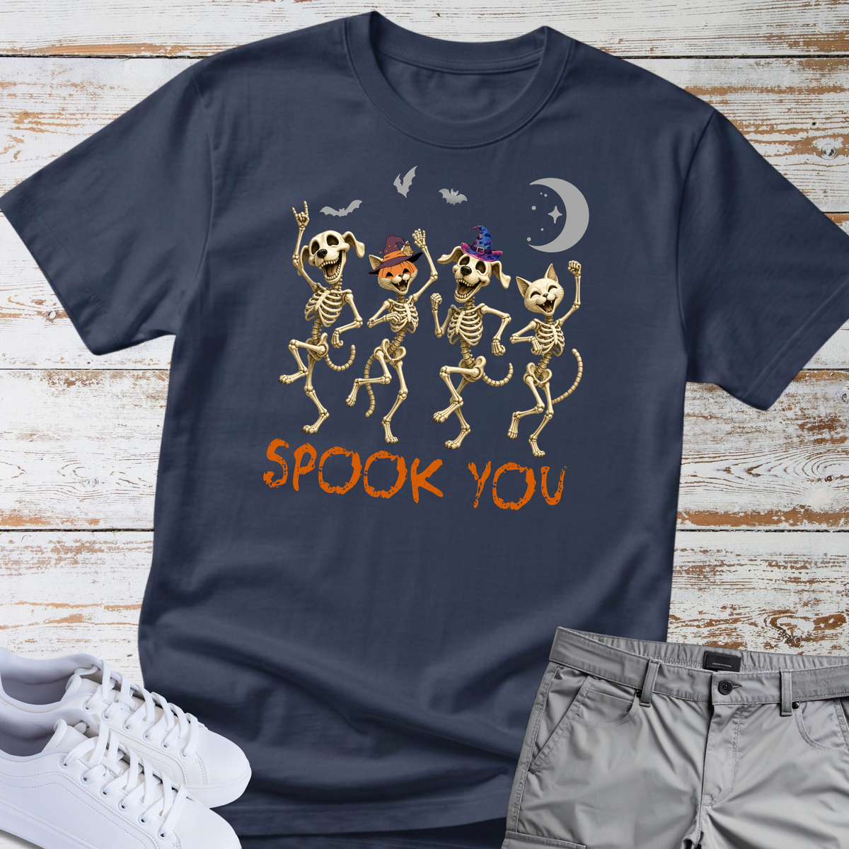Spook You. But Make It Cute. 🎃💀🐾 Halloween dog and Cat T-shirt