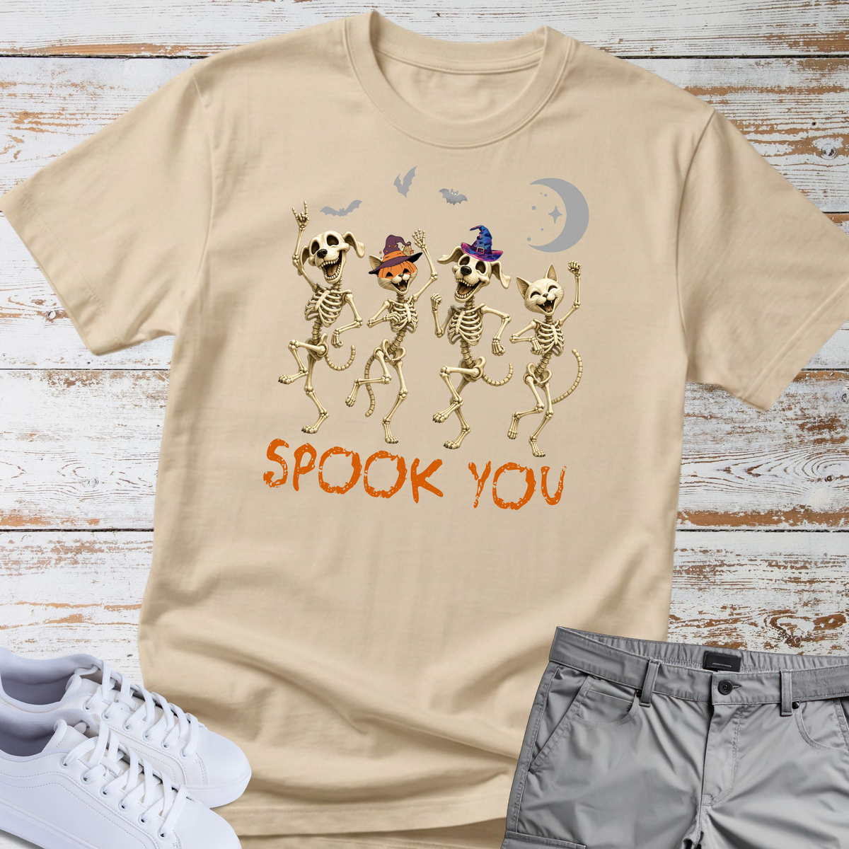 Spook You. But Make It Cute. 🎃💀🐾 Halloween dog and Cat T-shirt