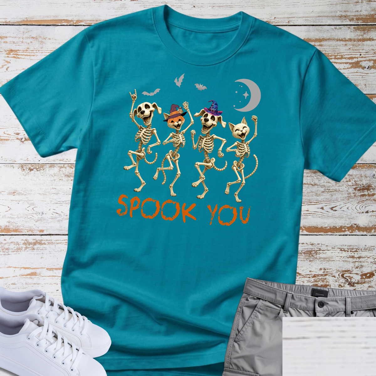 Spook You. But Make It Cute. 🎃💀🐾 Halloween dog and Cat T-shirt