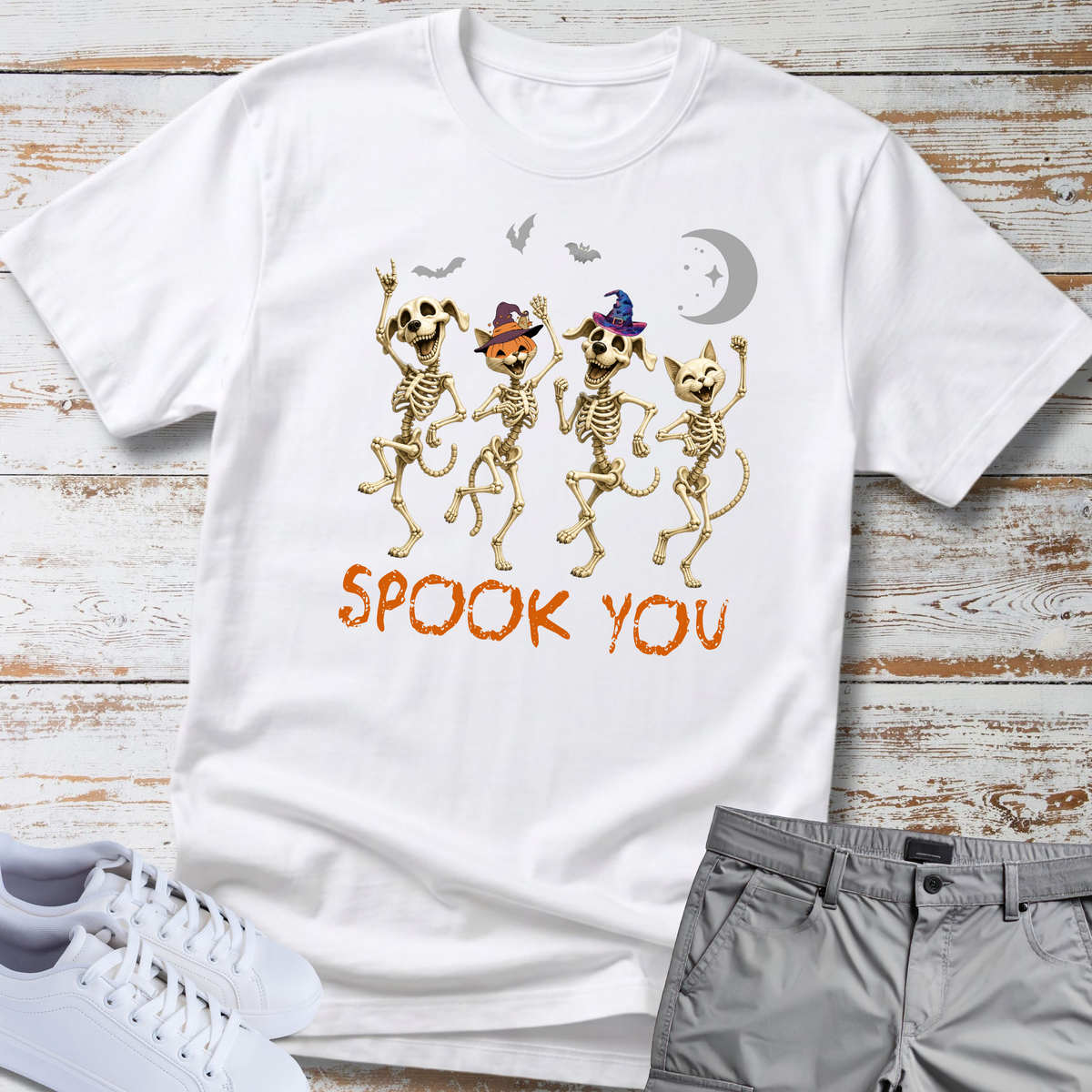 Spook You. But Make It Cute. 🎃💀🐾 Halloween dog and Cat T-shirt