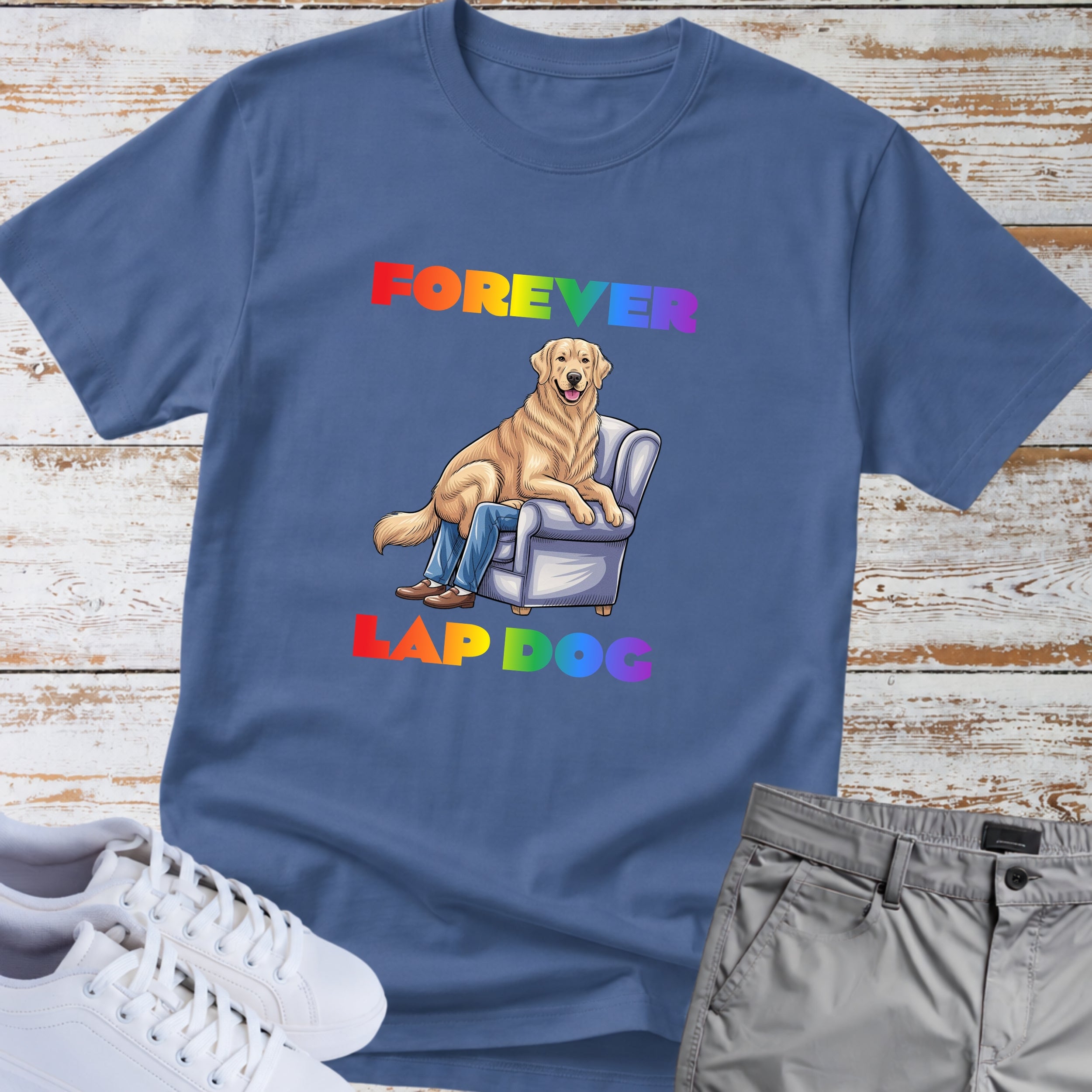 Golden Retriever "Forever Lap Dog" T-Shirt