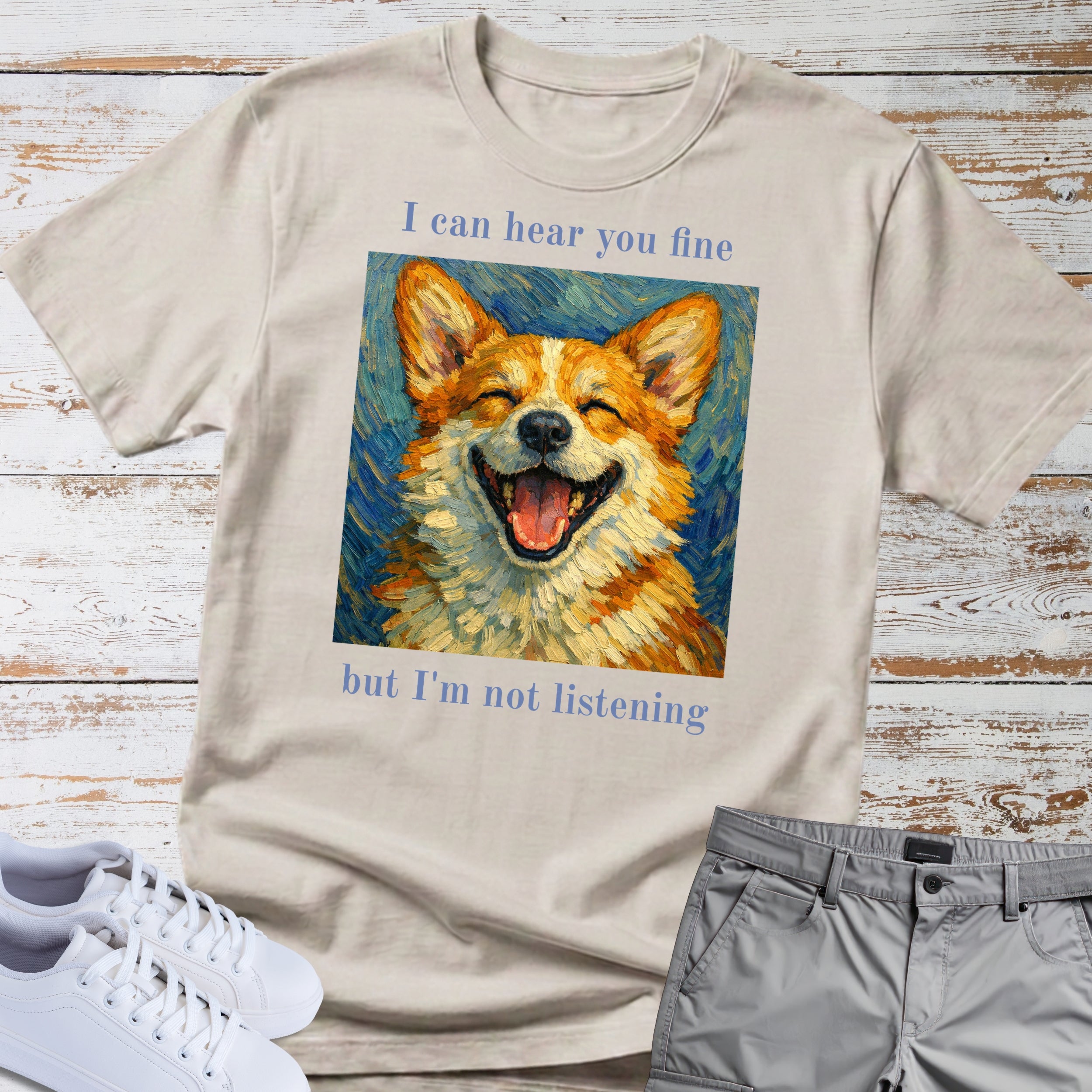 Corgi T‑Shirt Not Listening