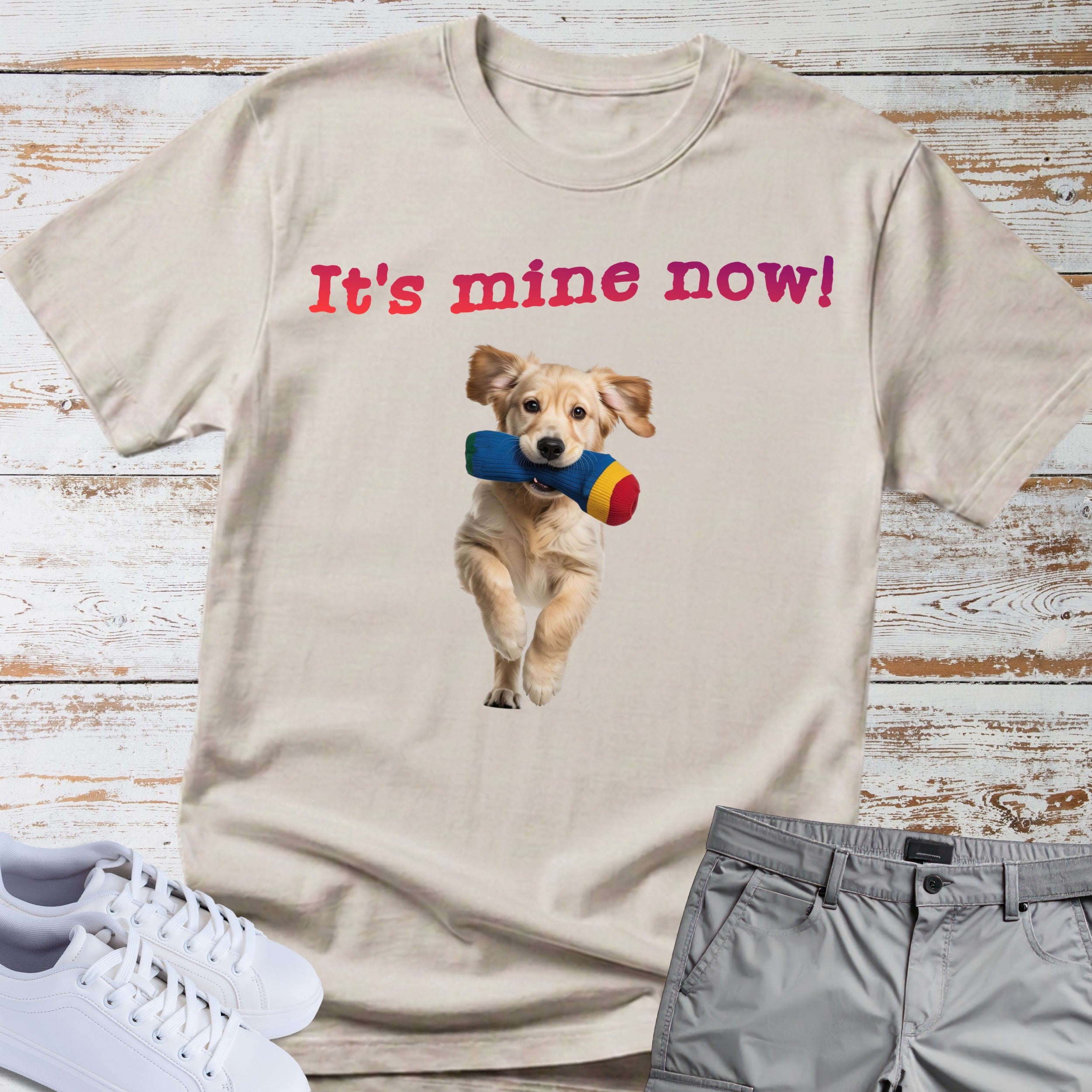 Golden Retriever "It's Mine Now!" T-Shirt