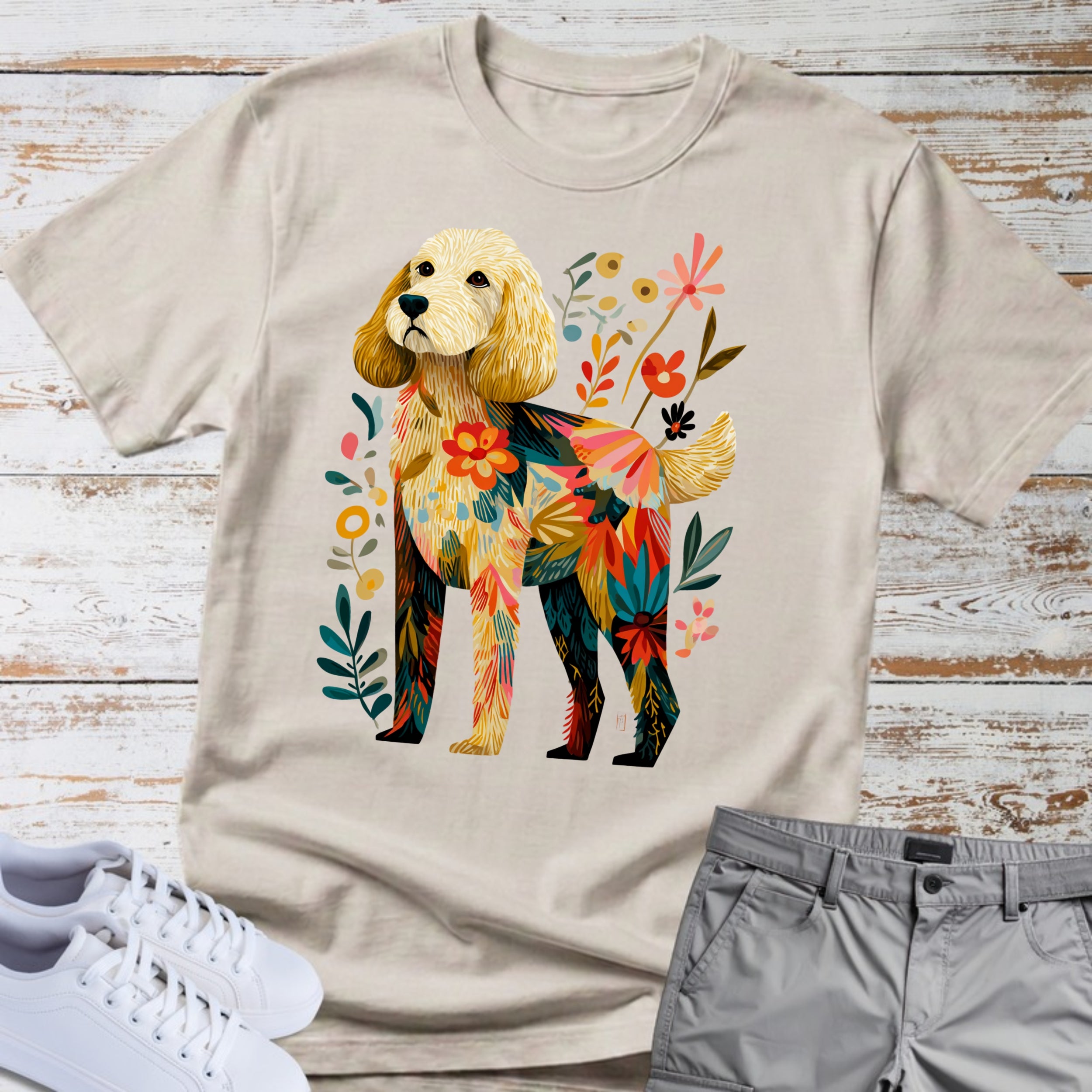 Goldendoodle Florafolk  T-Shirt