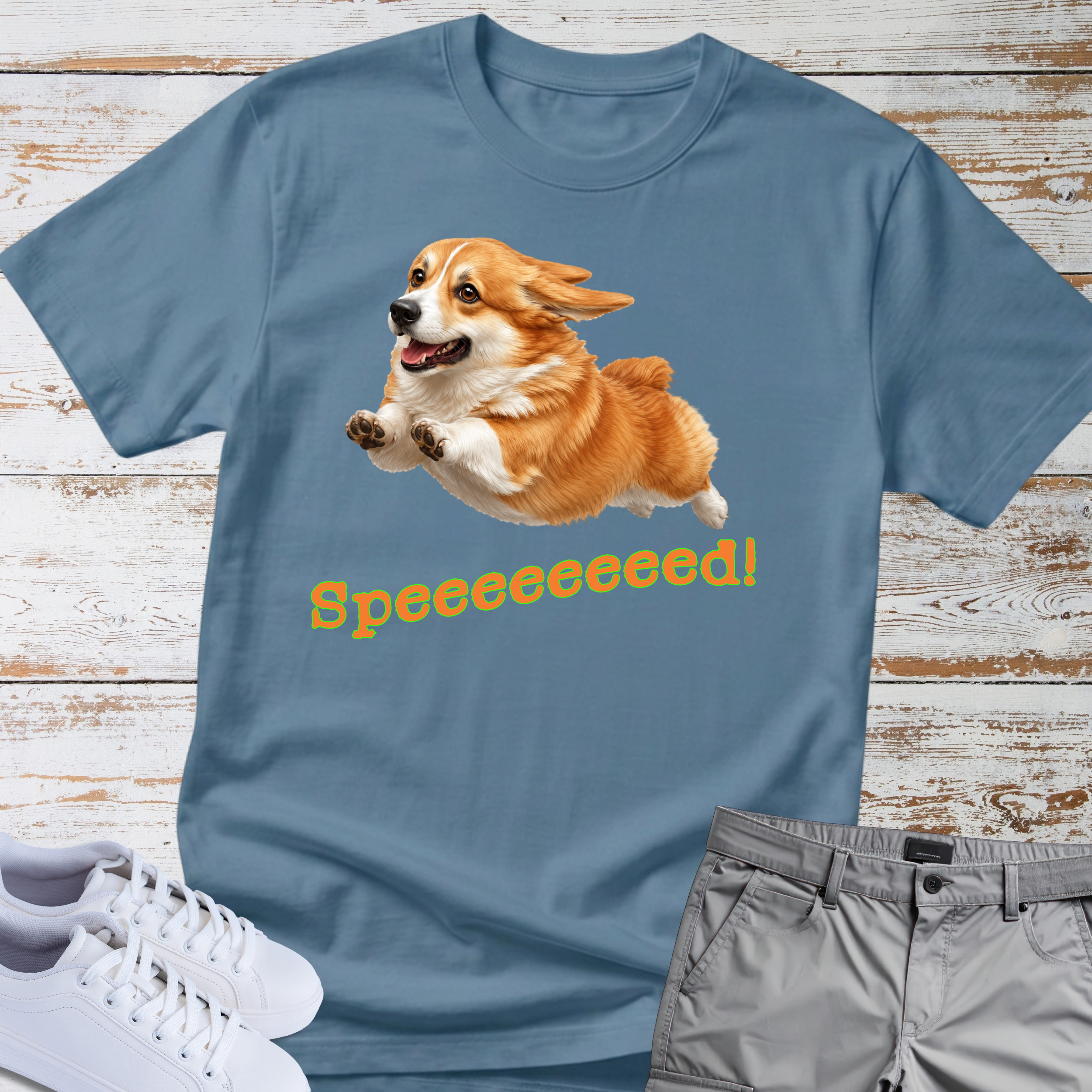 Corgi 'Speeeeeeed!' T-Shirt