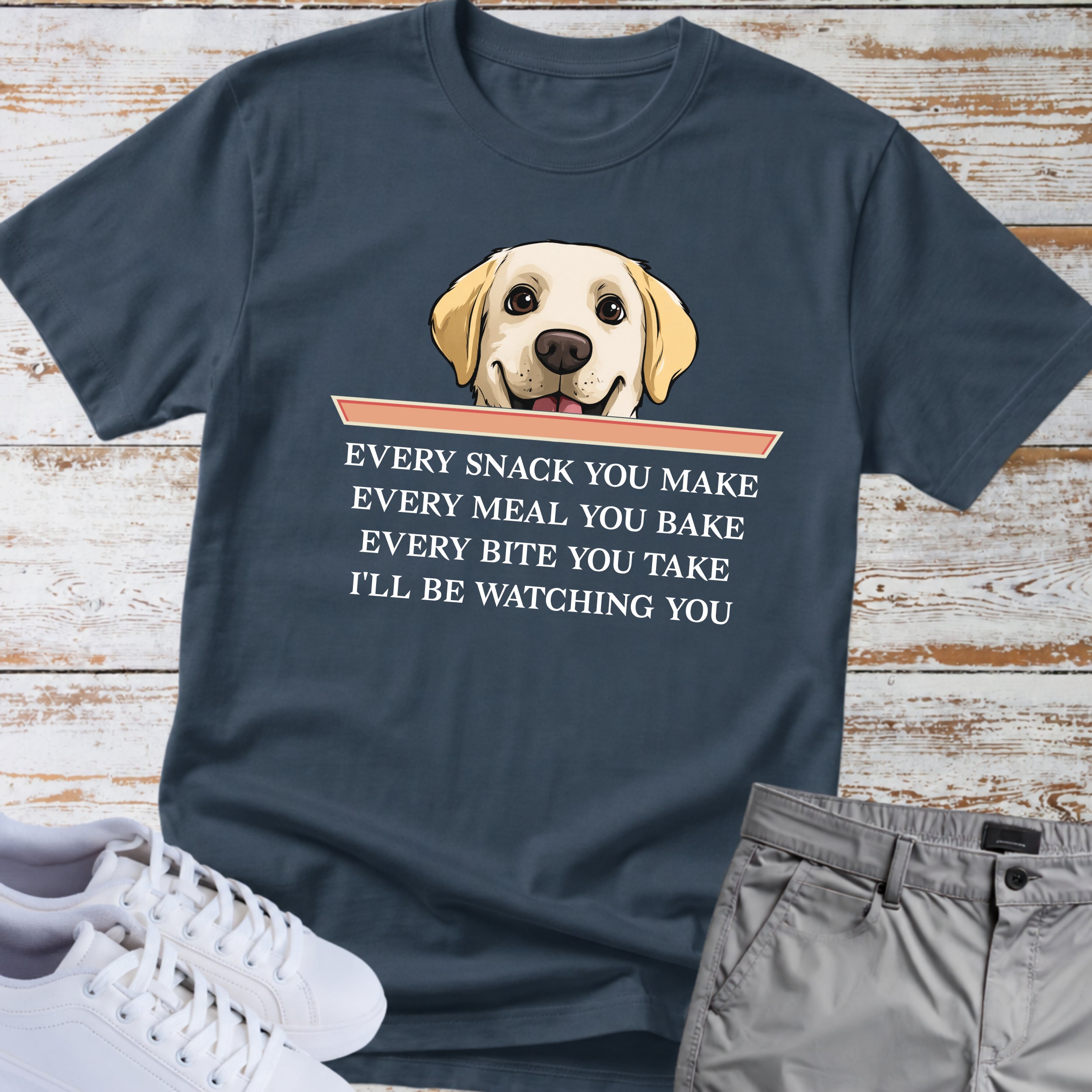 Labrador Snack Watching Dog T-Shirt