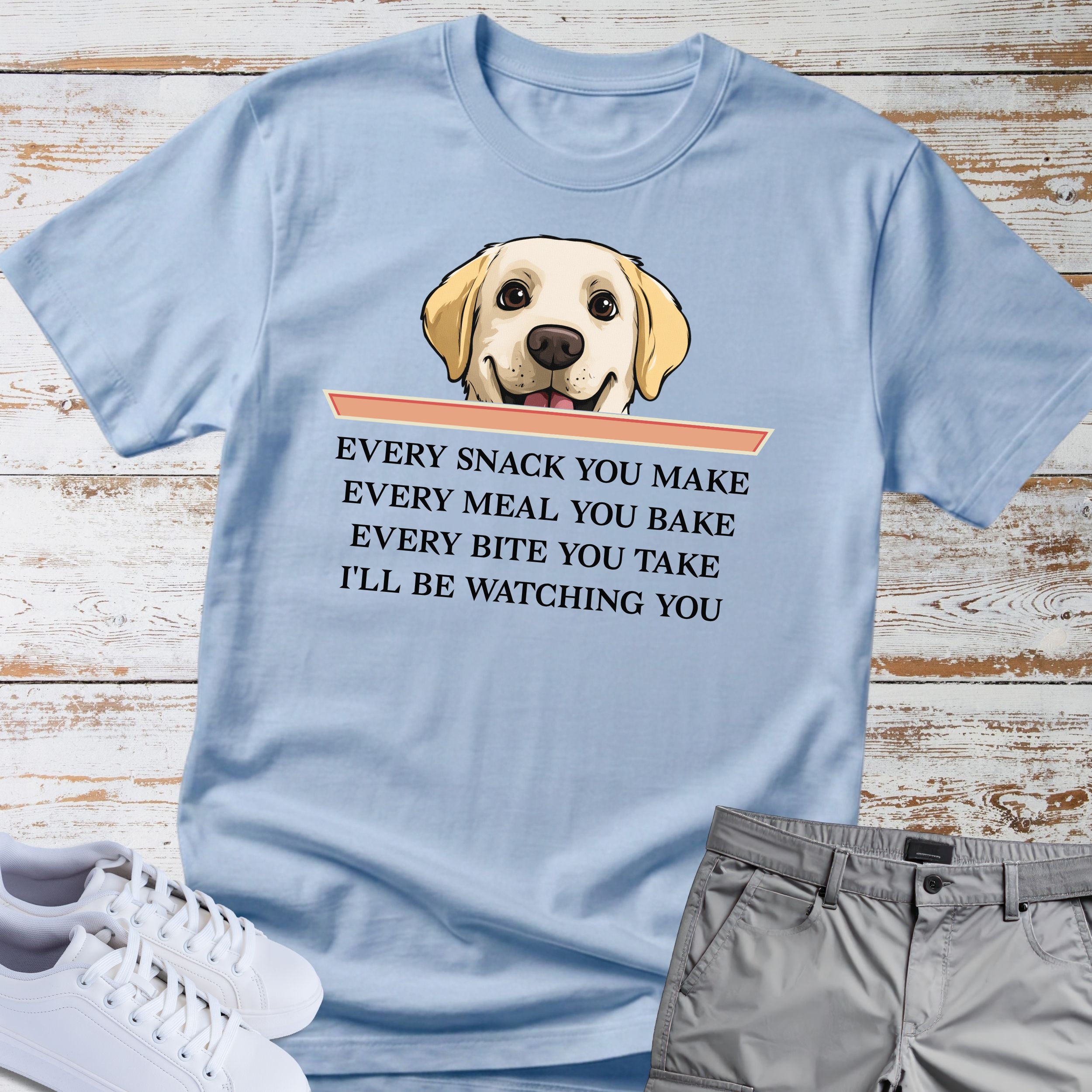 Labrador Snack Watching Dog T-Shirt
