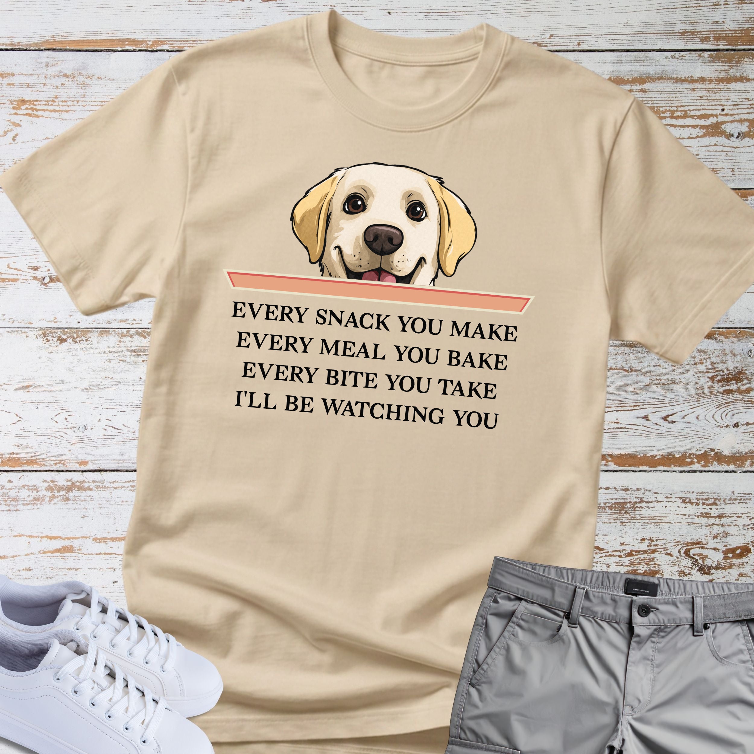 Labrador Snack Watching Dog T-Shirt