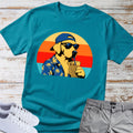 Labrador Retro Hawaiian Theme T-shirt