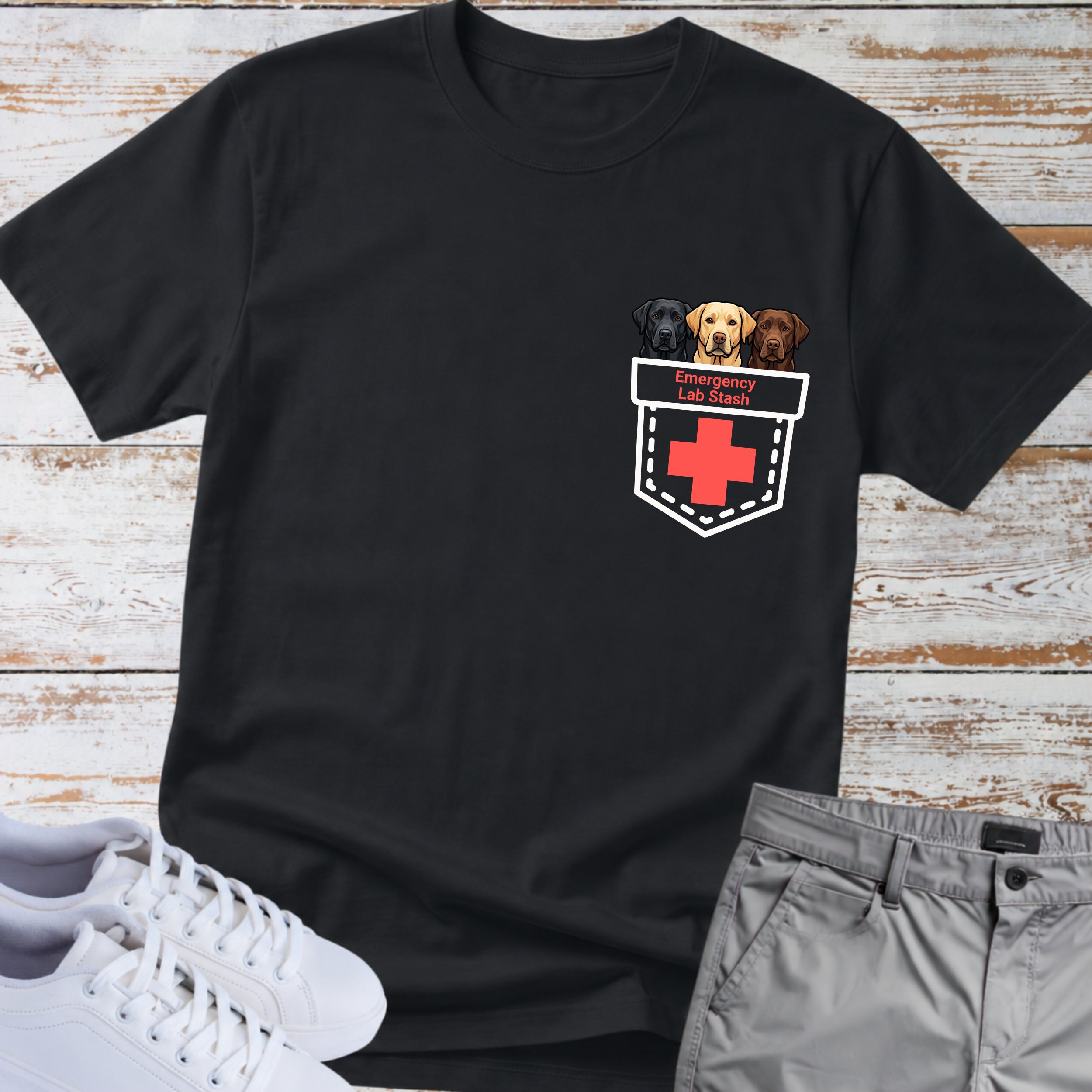 Emergency Lab Stash Labrador Retriever T-Shirt