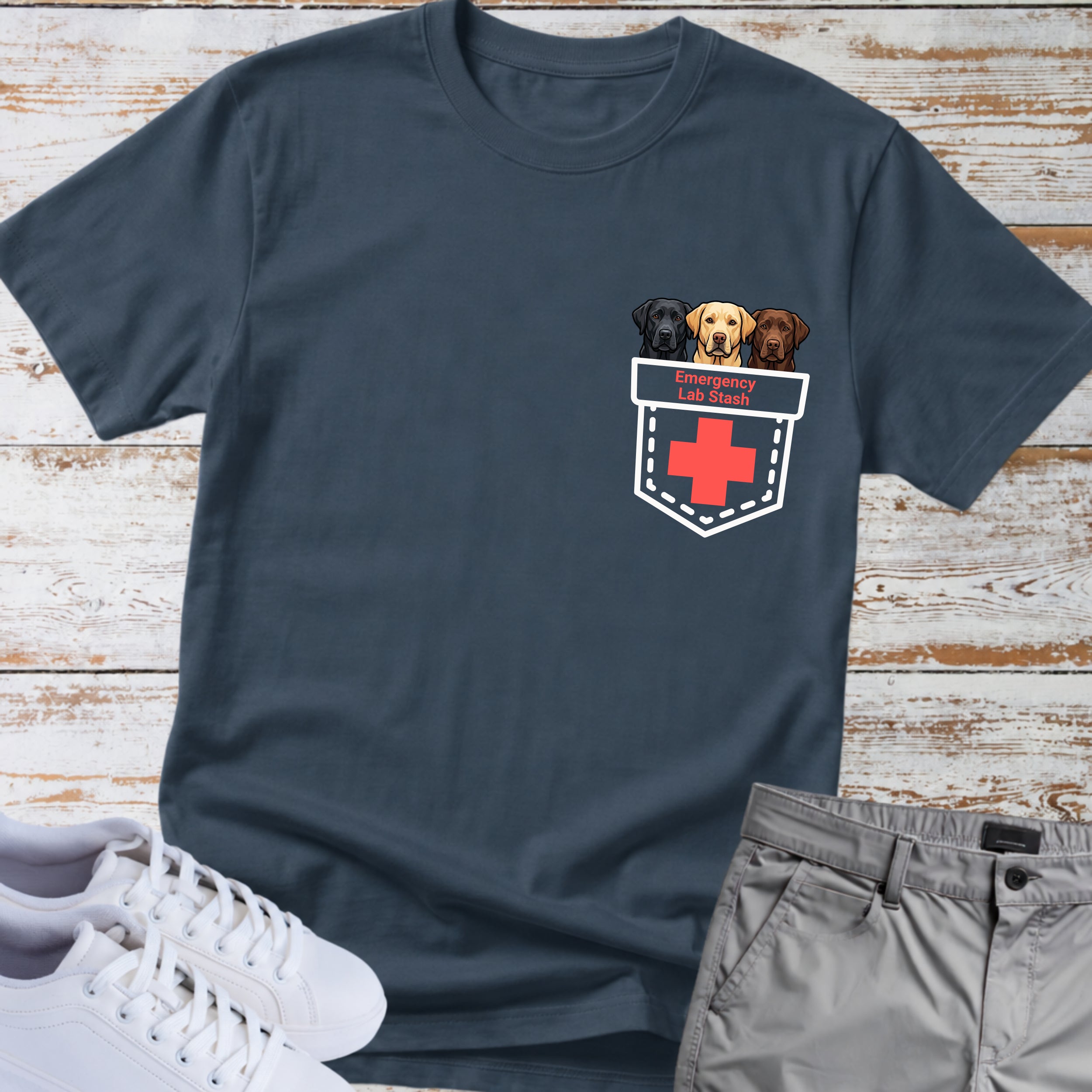Emergency Lab Stash Labrador Retriever T-Shirt