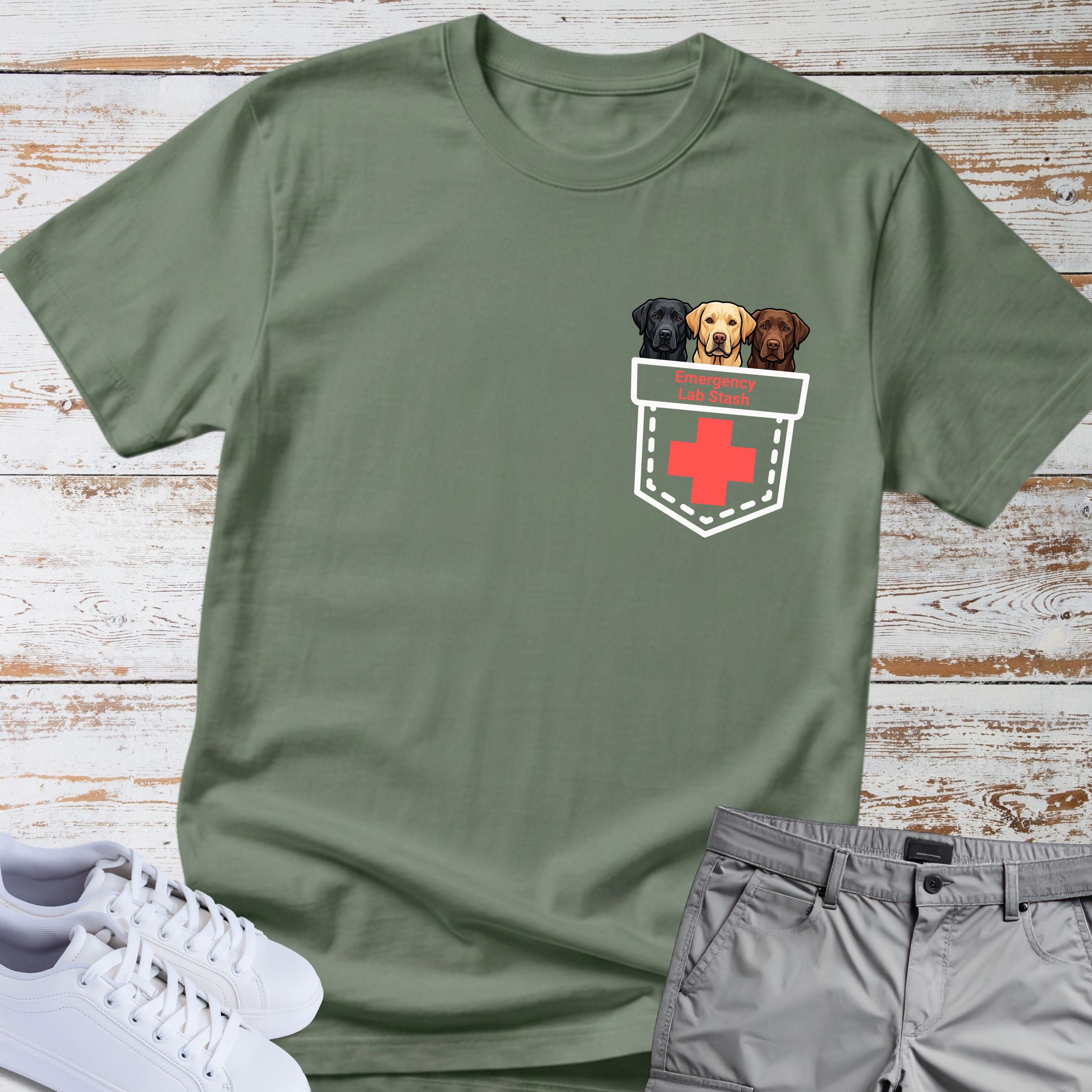 Emergency Lab Stash Labrador Retriever T-Shirt