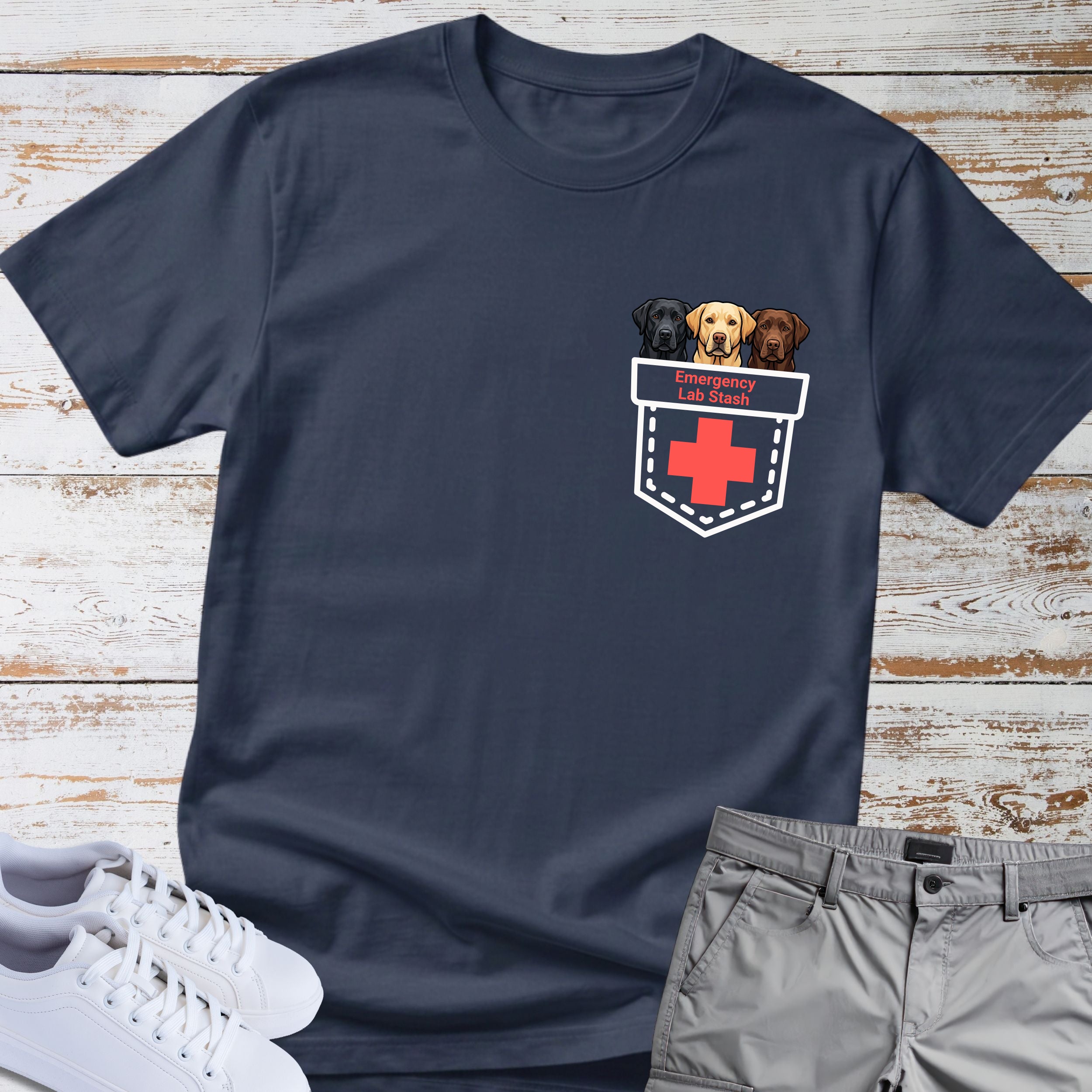 Emergency Lab Stash Labrador Retriever T-Shirt
