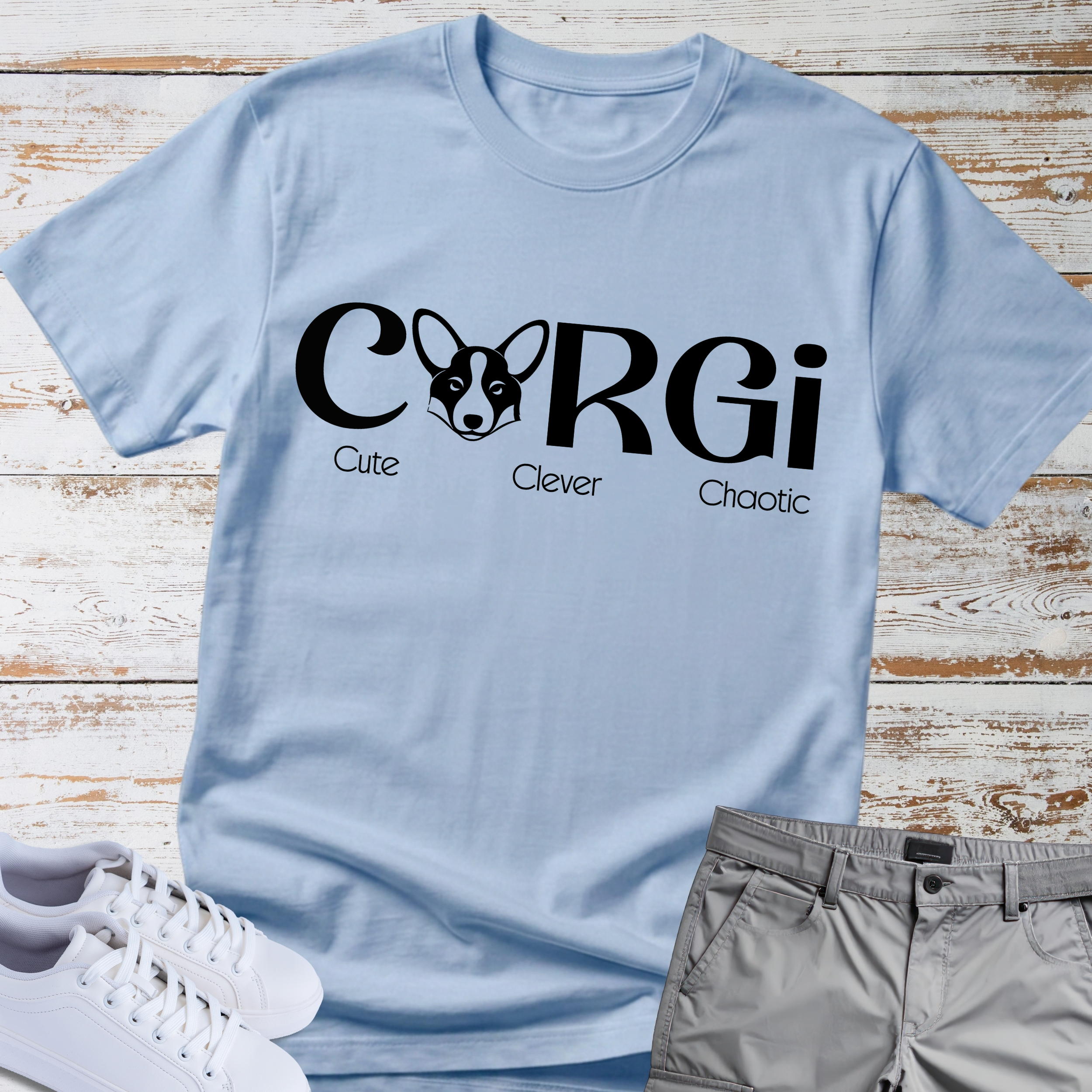 Corgi Cute Clever Chaotic T-Shirt