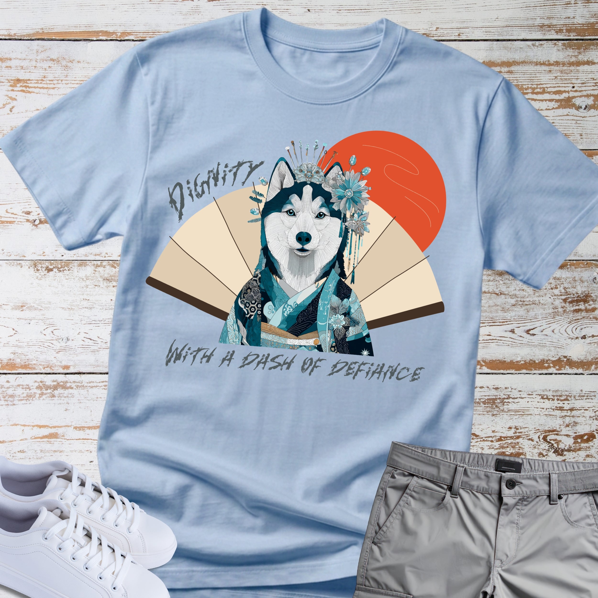 Siberian Husky Geisha T-Shirt