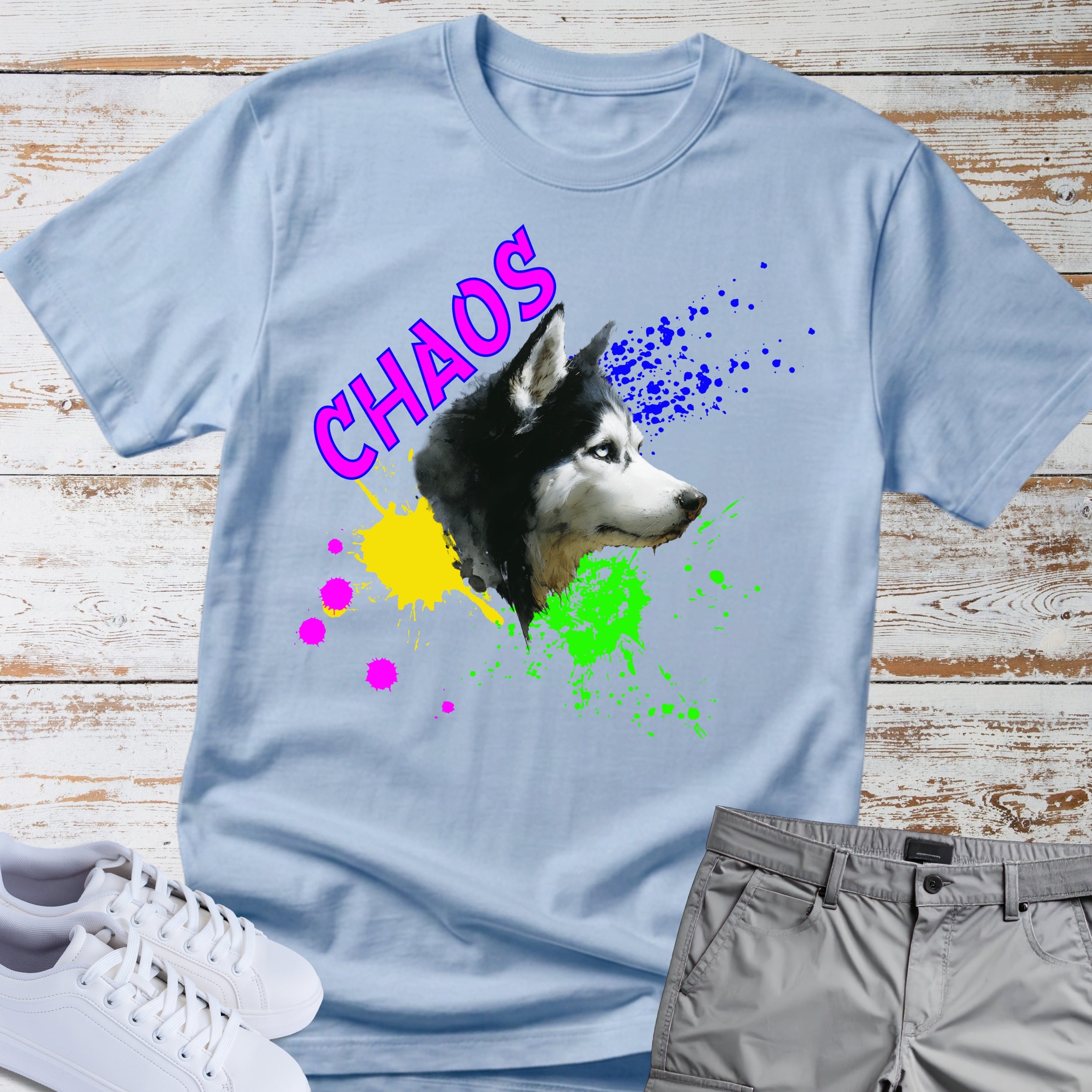 Chaos Siberian Husky T-Shirt