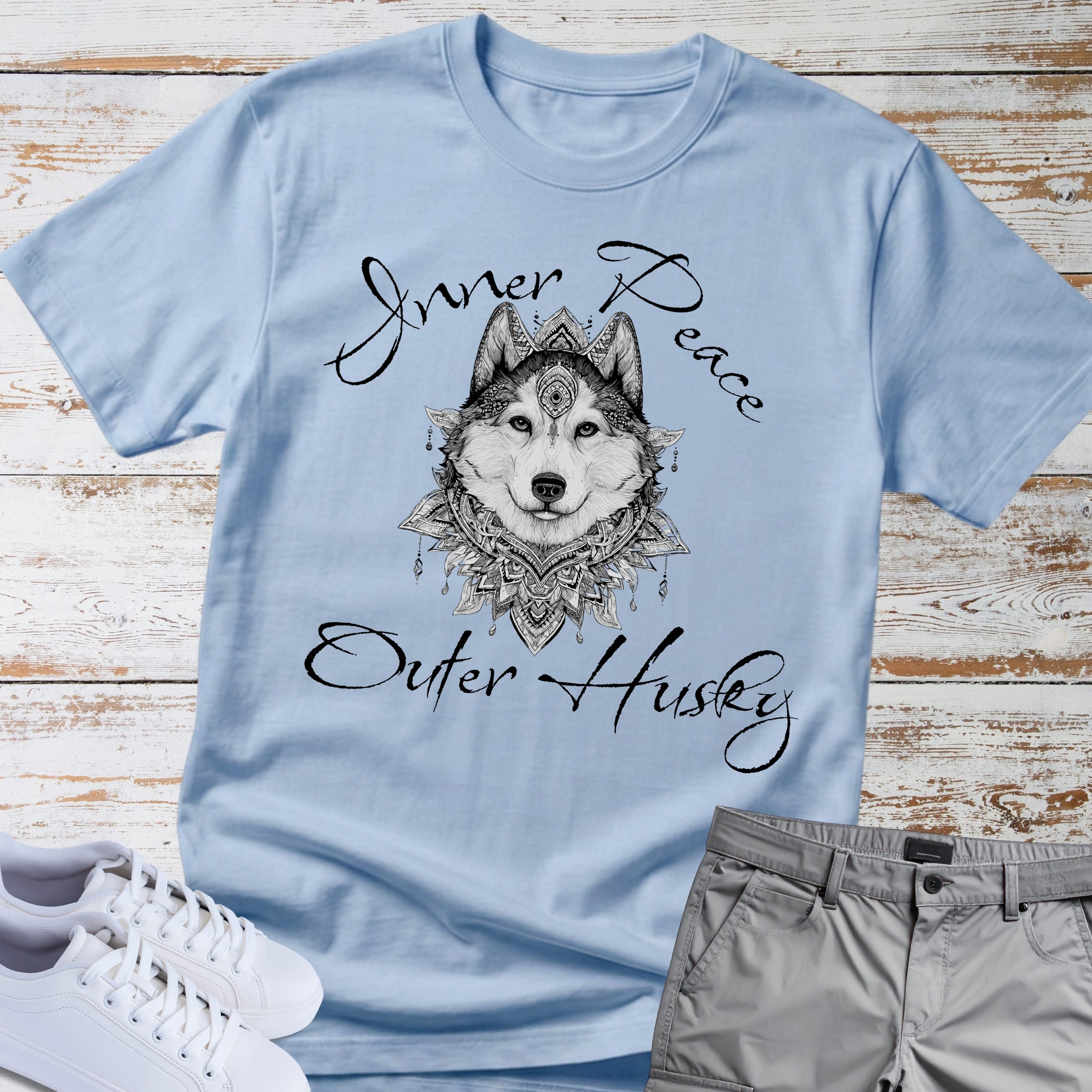 Inner Peace. Outer Husky. Siberian Husky T-Shirt