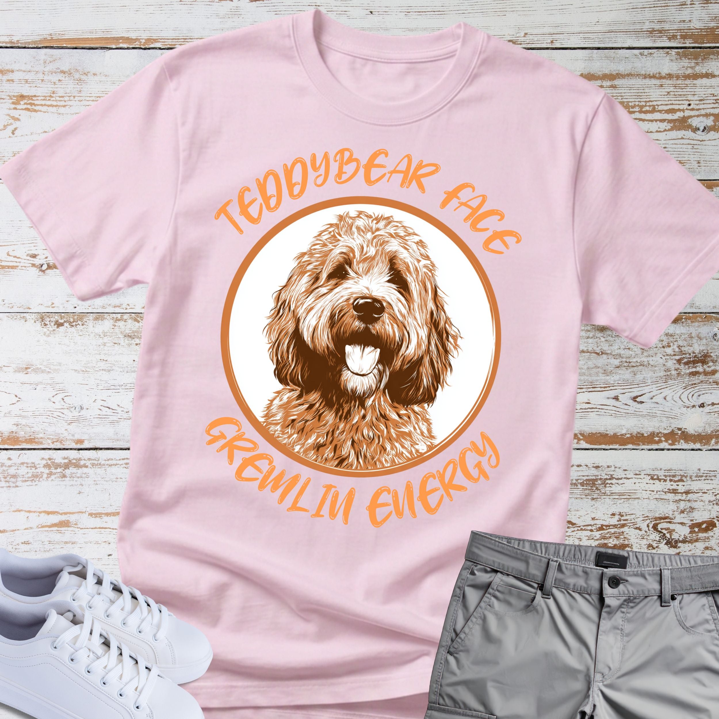 Goldendoodle Teddy Bear Face T-Shirt