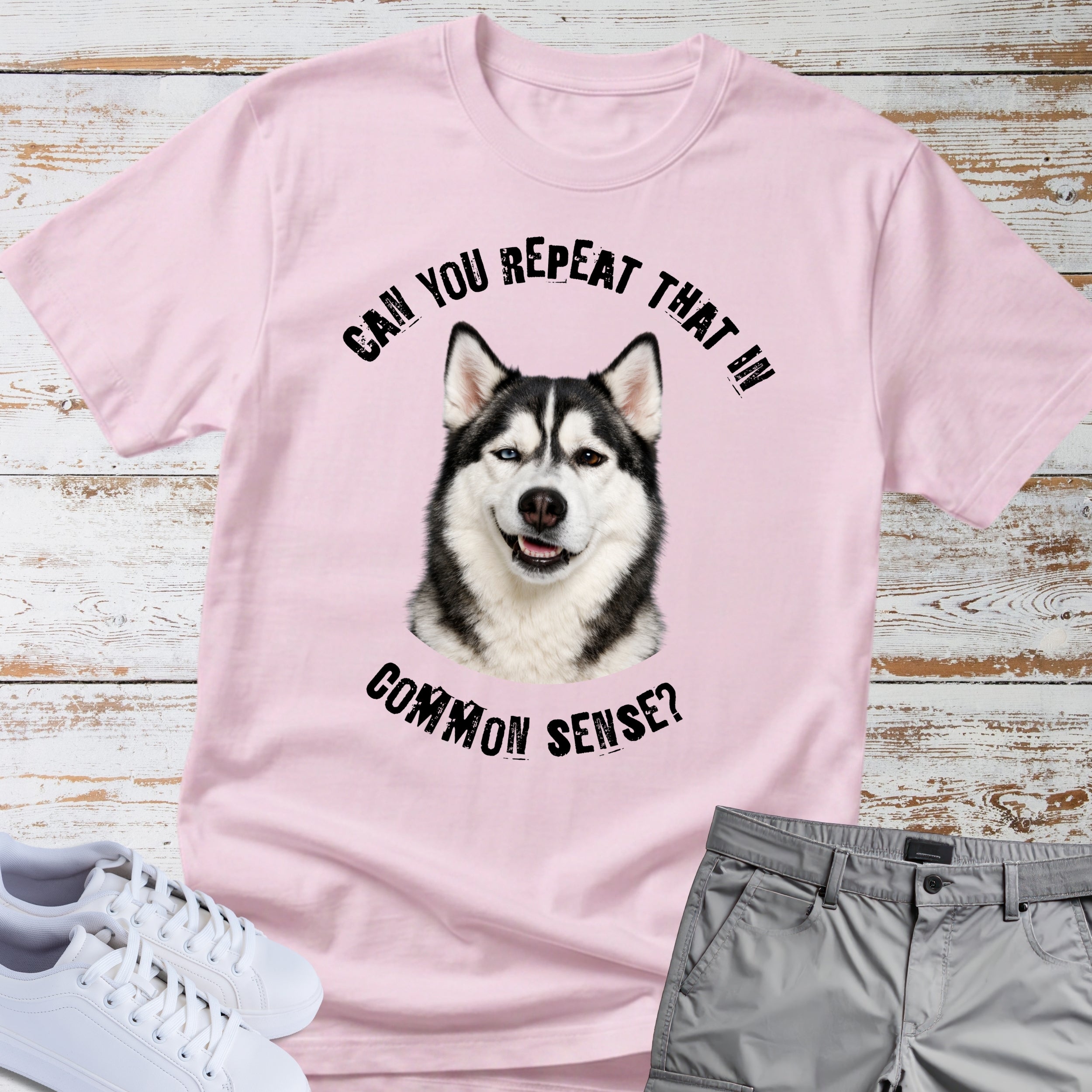 Siberian Husky Common Sense T-Shirt