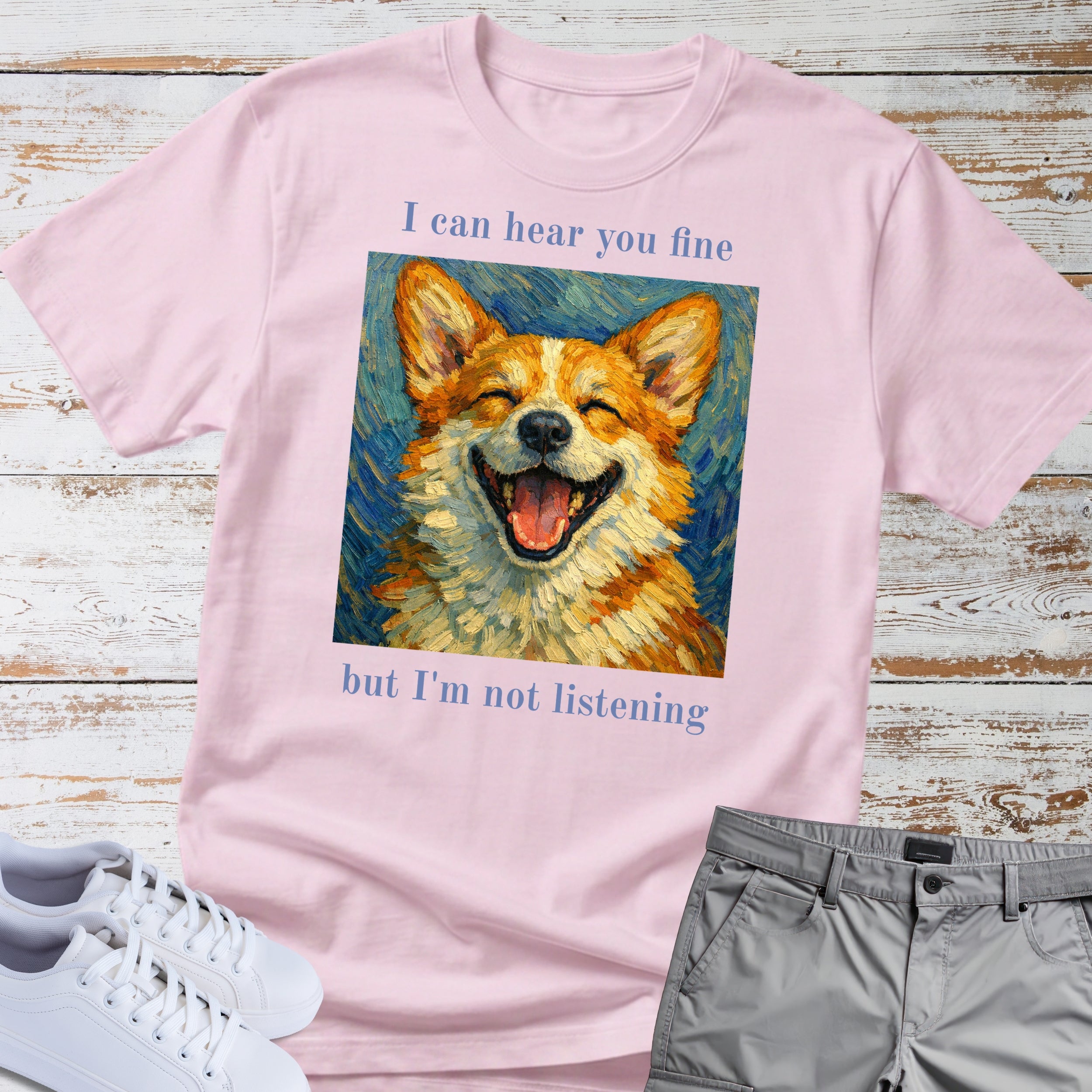 Corgi T‑Shirt Not Listening