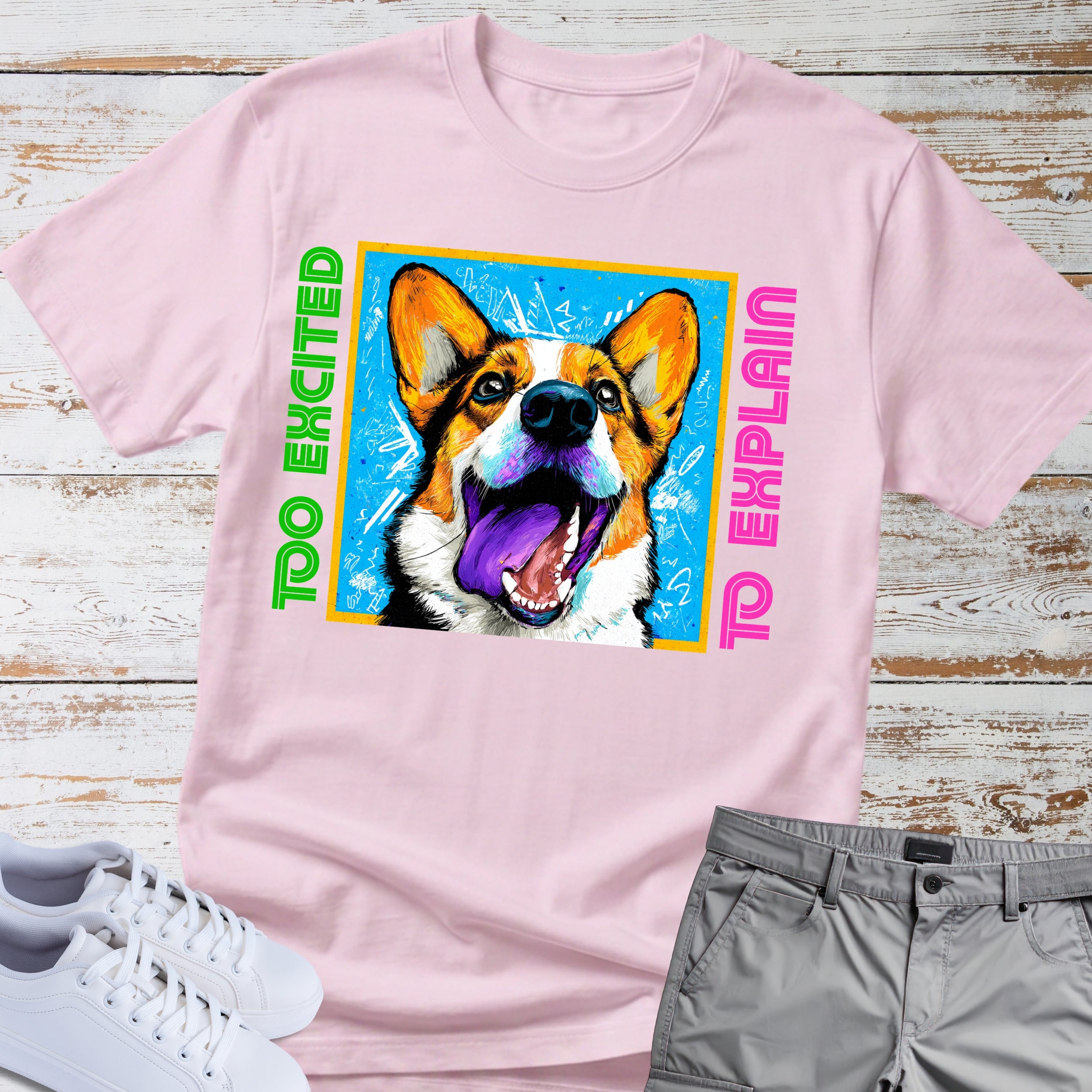 Too Excited To Explain Corgi T-Shirt