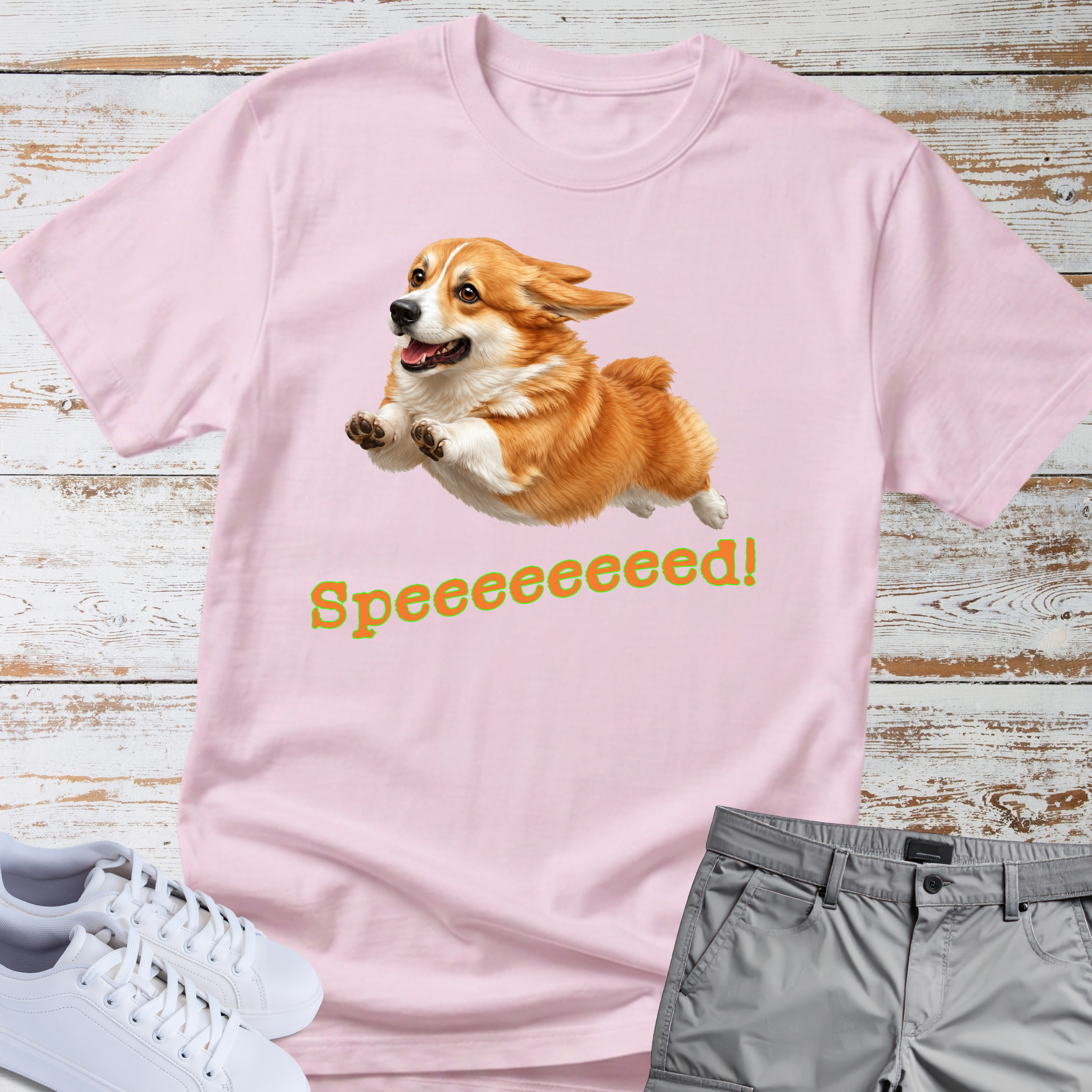 Corgi 'Speeeeeeed!' T-Shirt