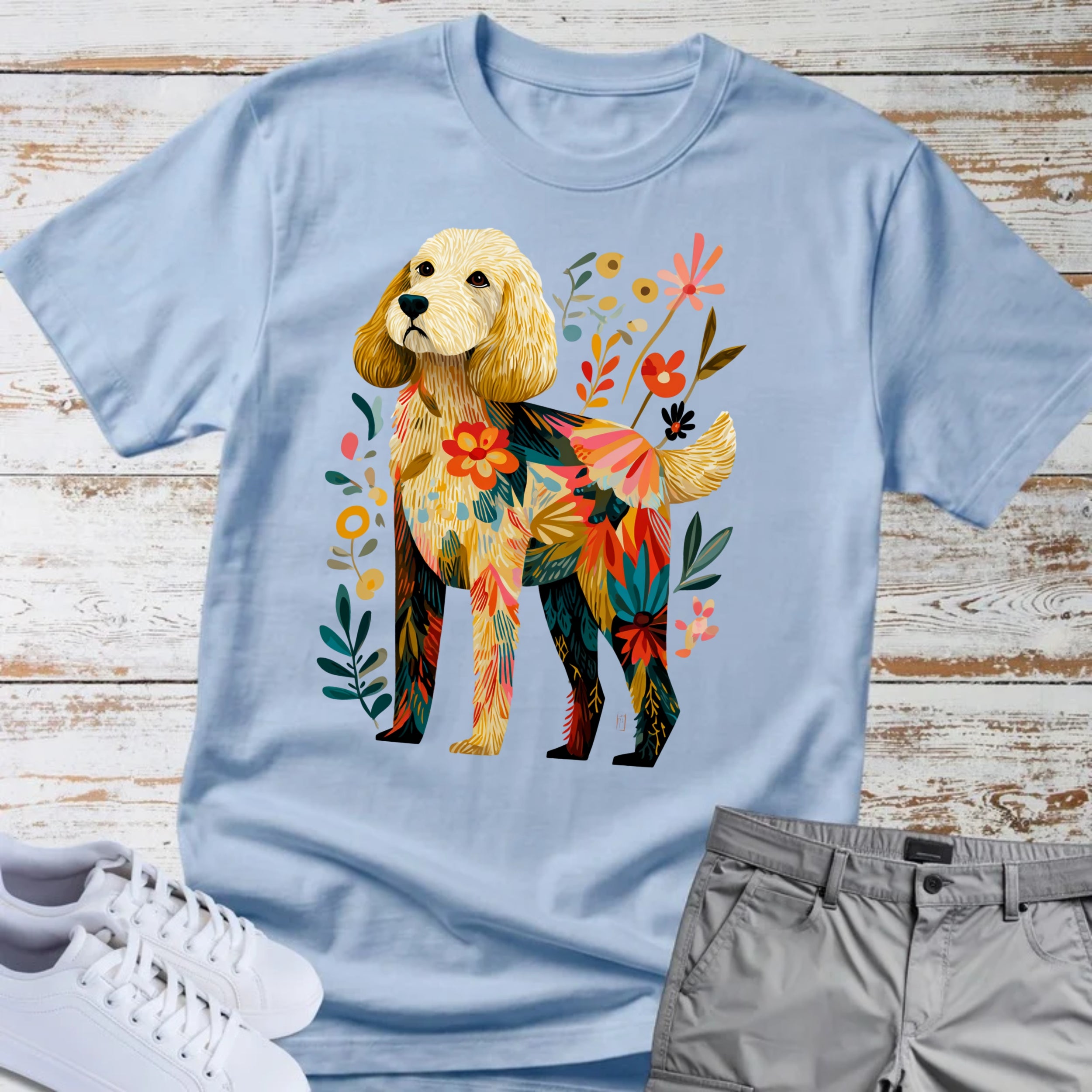Goldendoodle Florafolk  T-Shirt