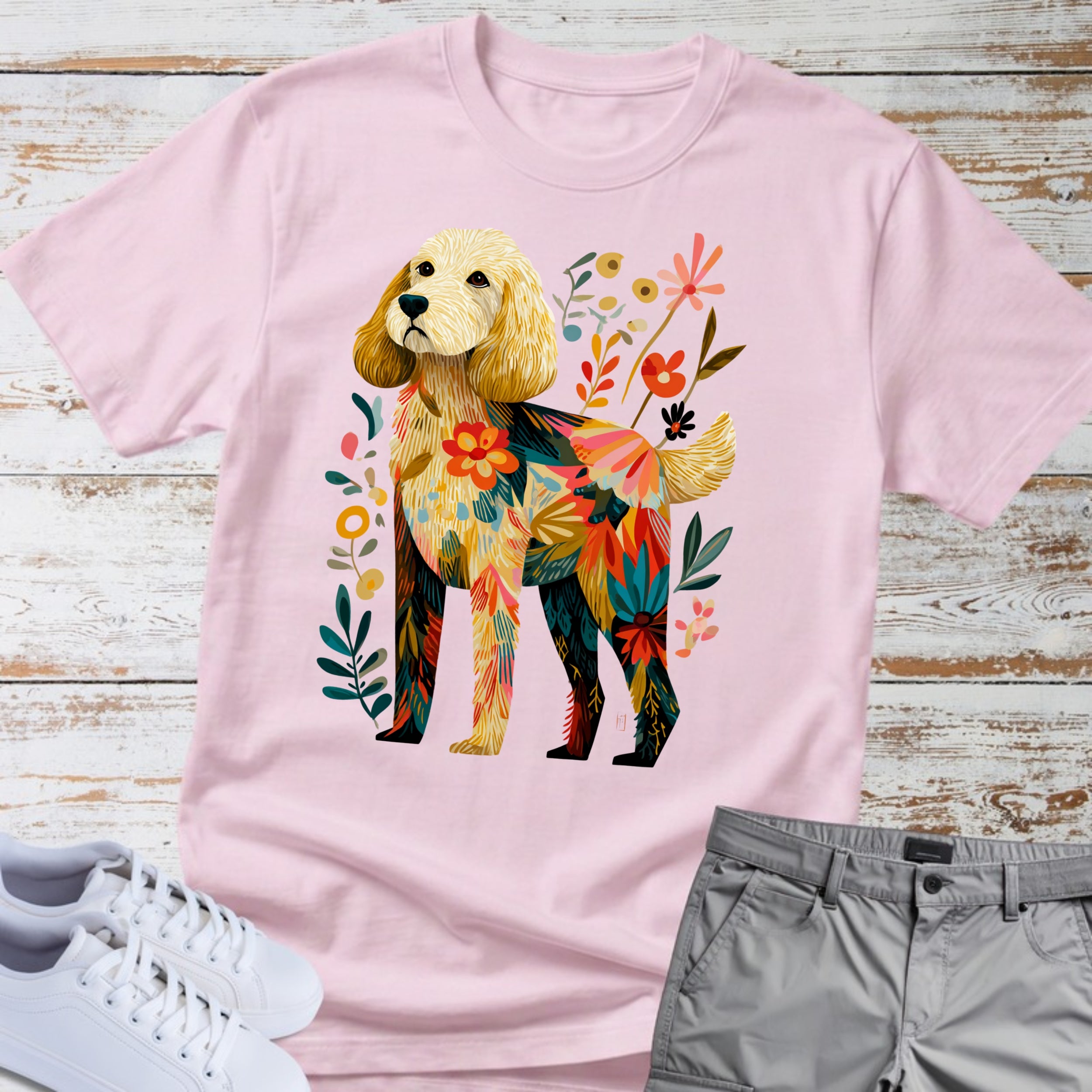 Goldendoodle Florafolk  T-Shirt