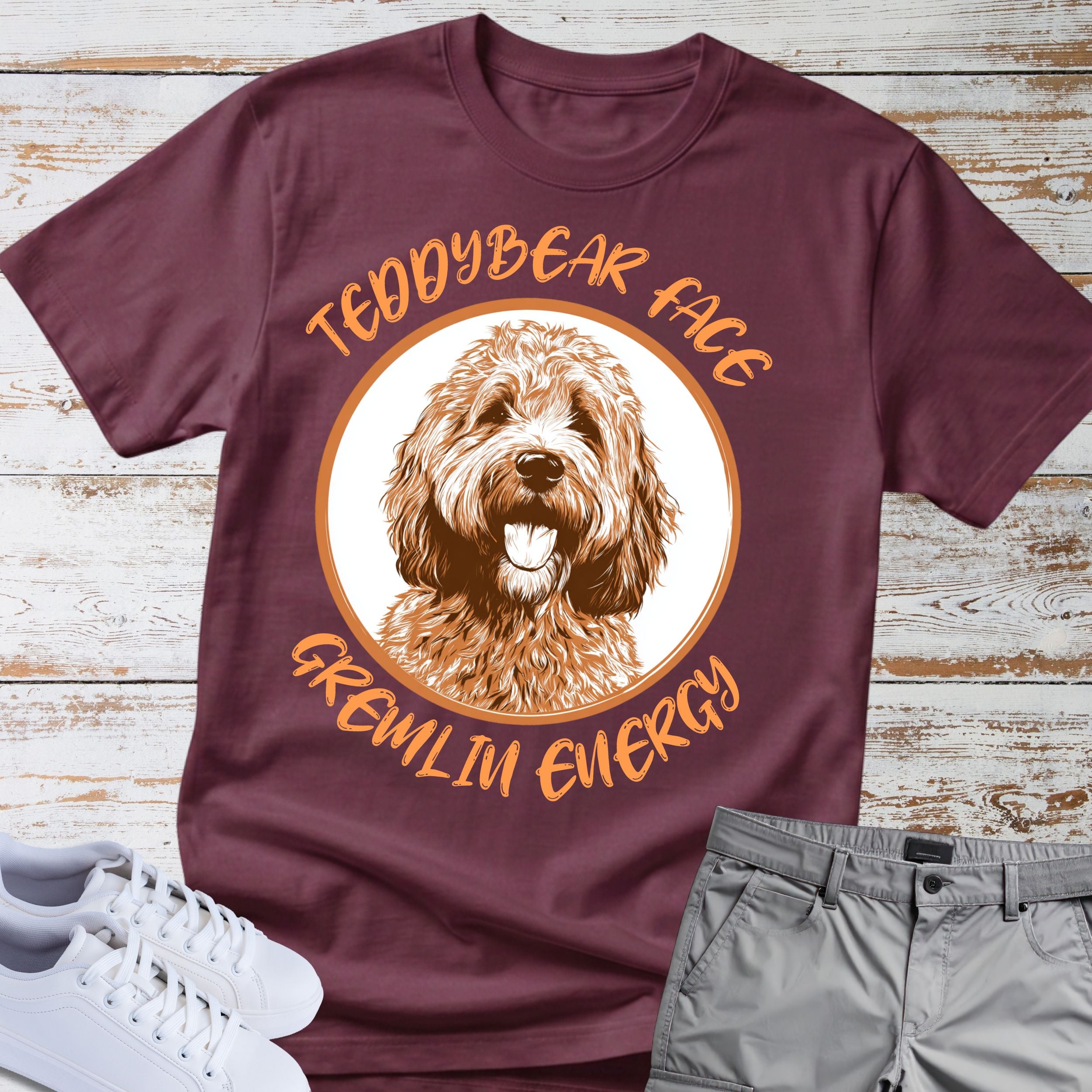 Goldendoodle Teddy Bear Face T-Shirt