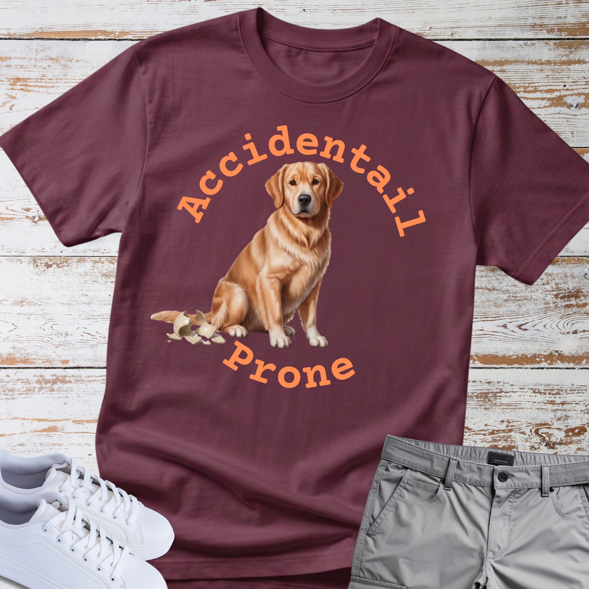 Golden Retriever Accidentail Prone T-Shirt