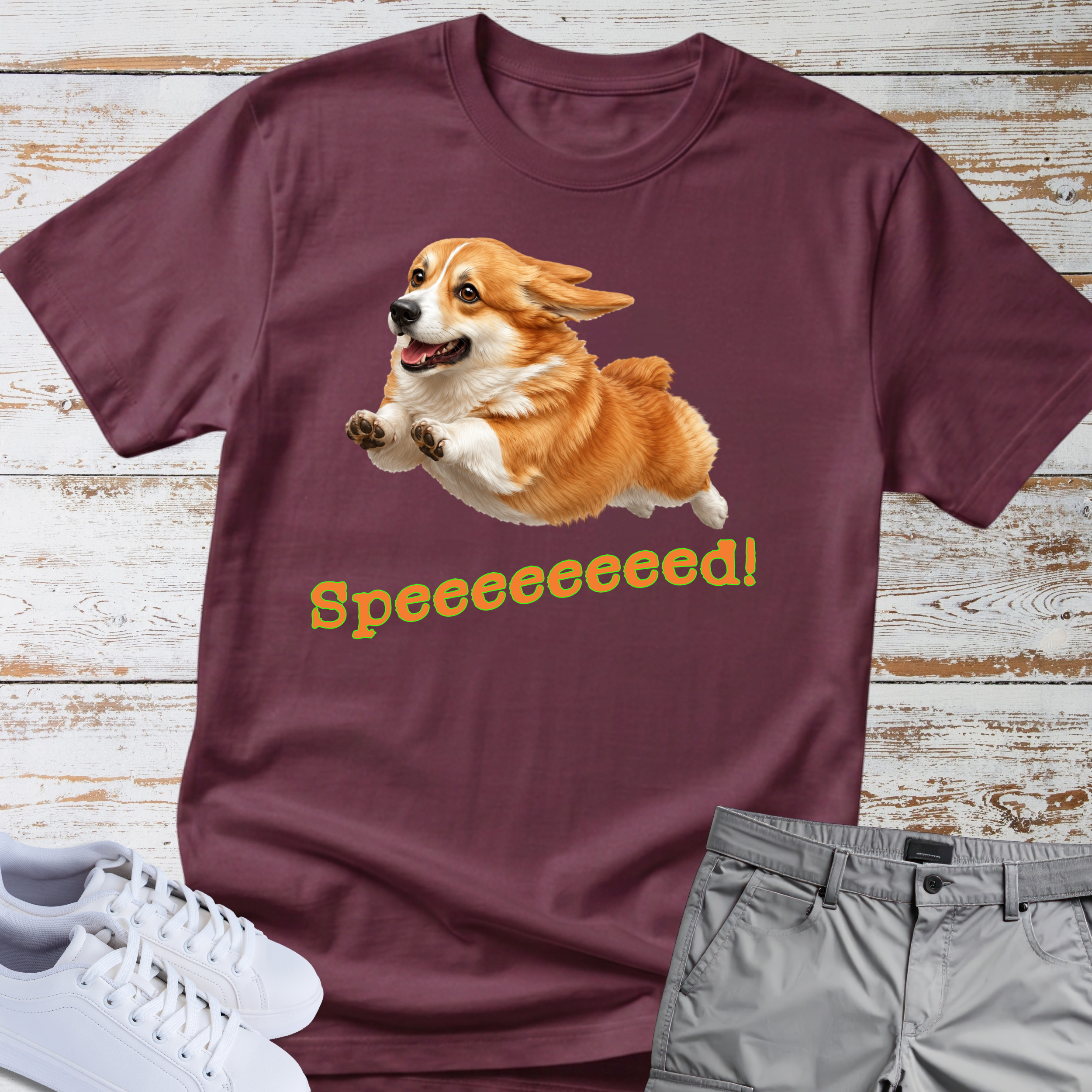 Corgi 'Speeeeeeed!' T-Shirt
