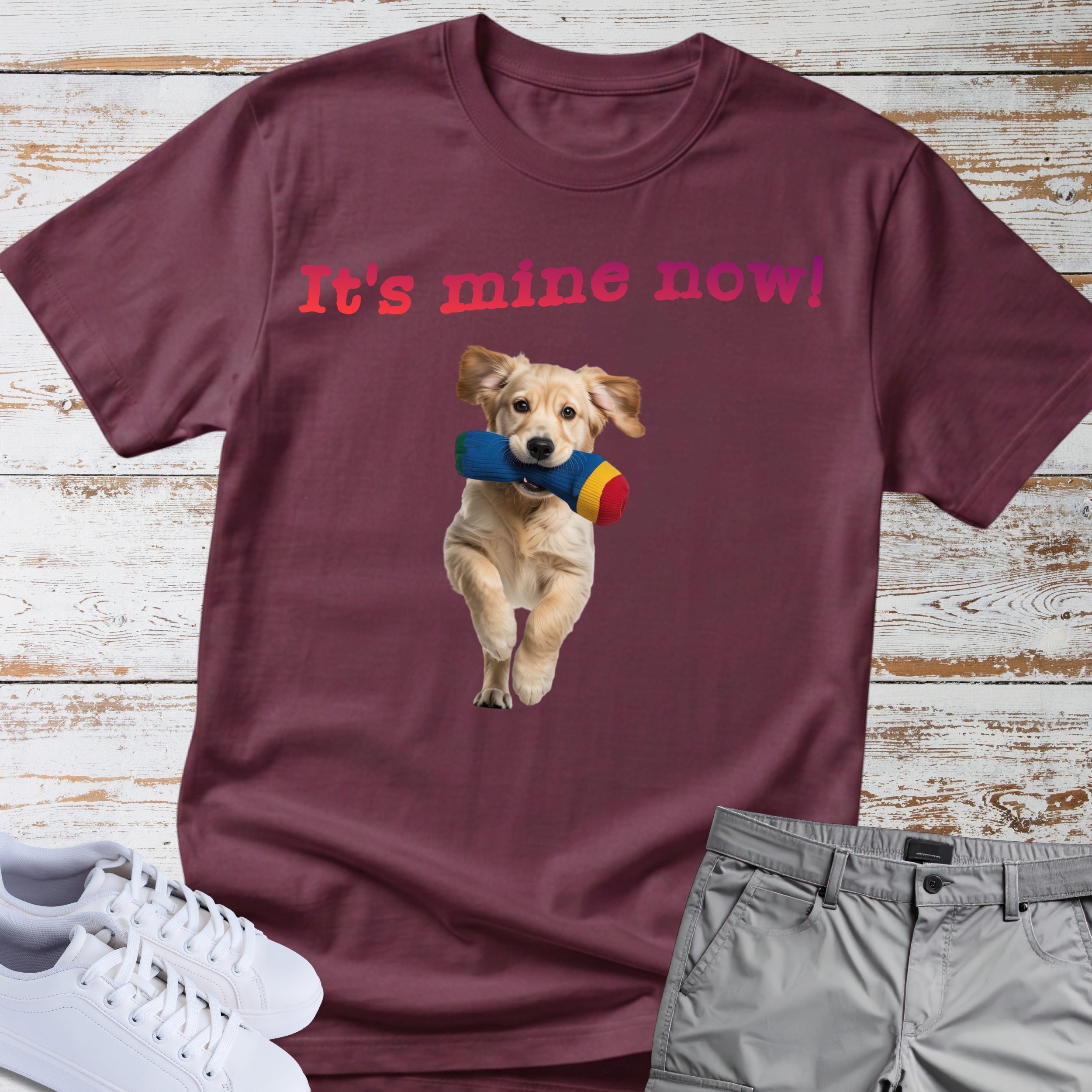 Golden Retriever "It's Mine Now!" T-Shirt