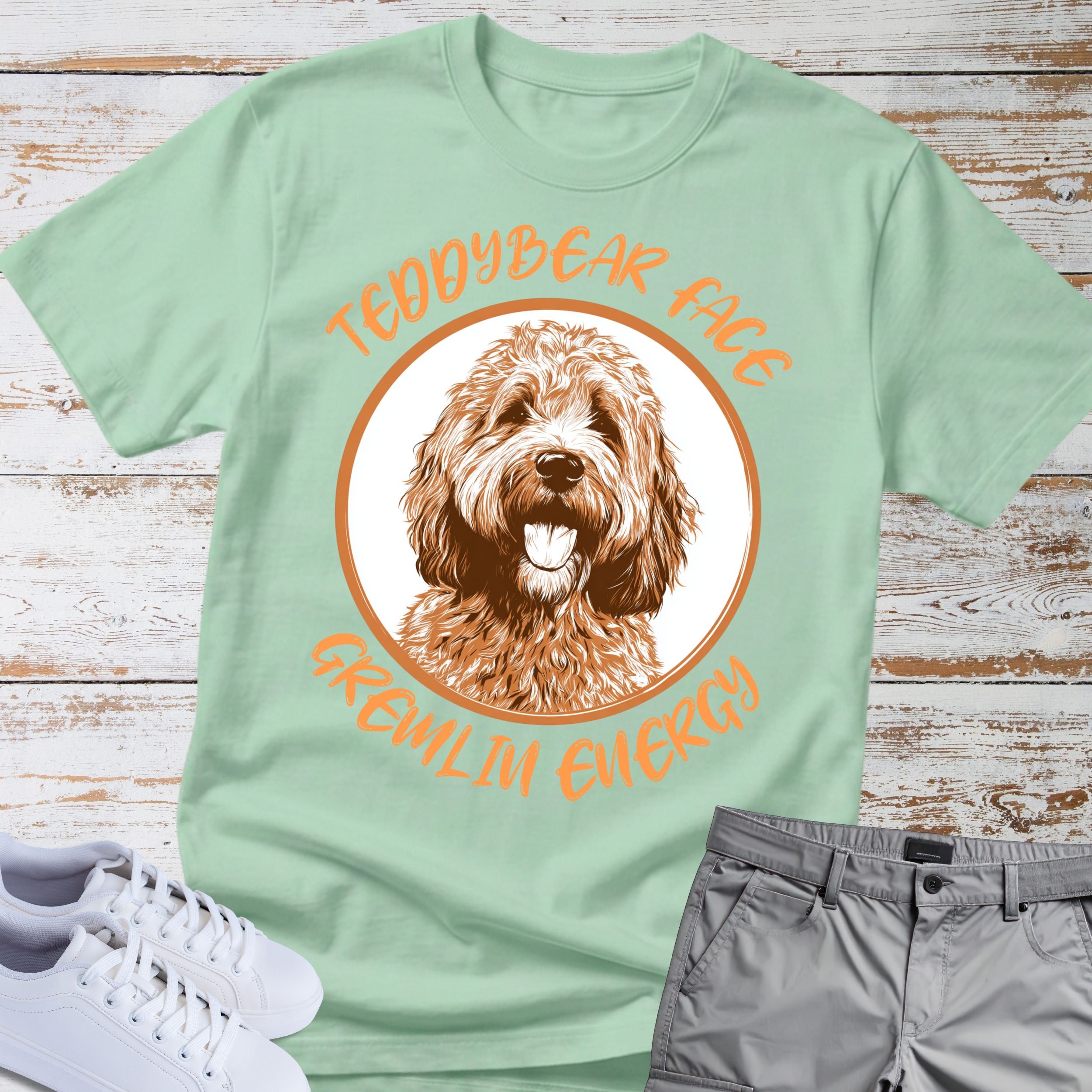 Goldendoodle Teddy Bear Face T-Shirt