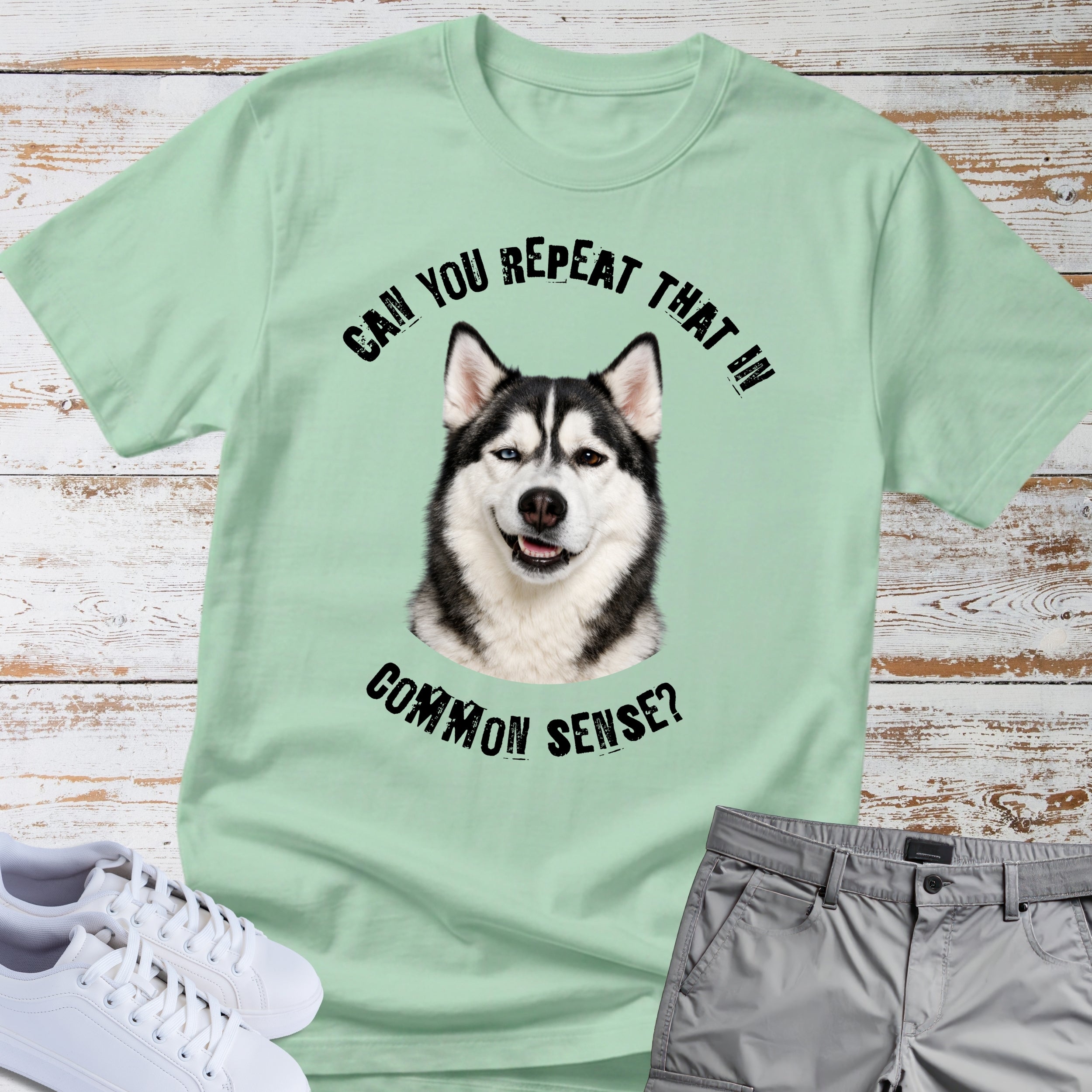 Siberian Husky Common Sense T-Shirt