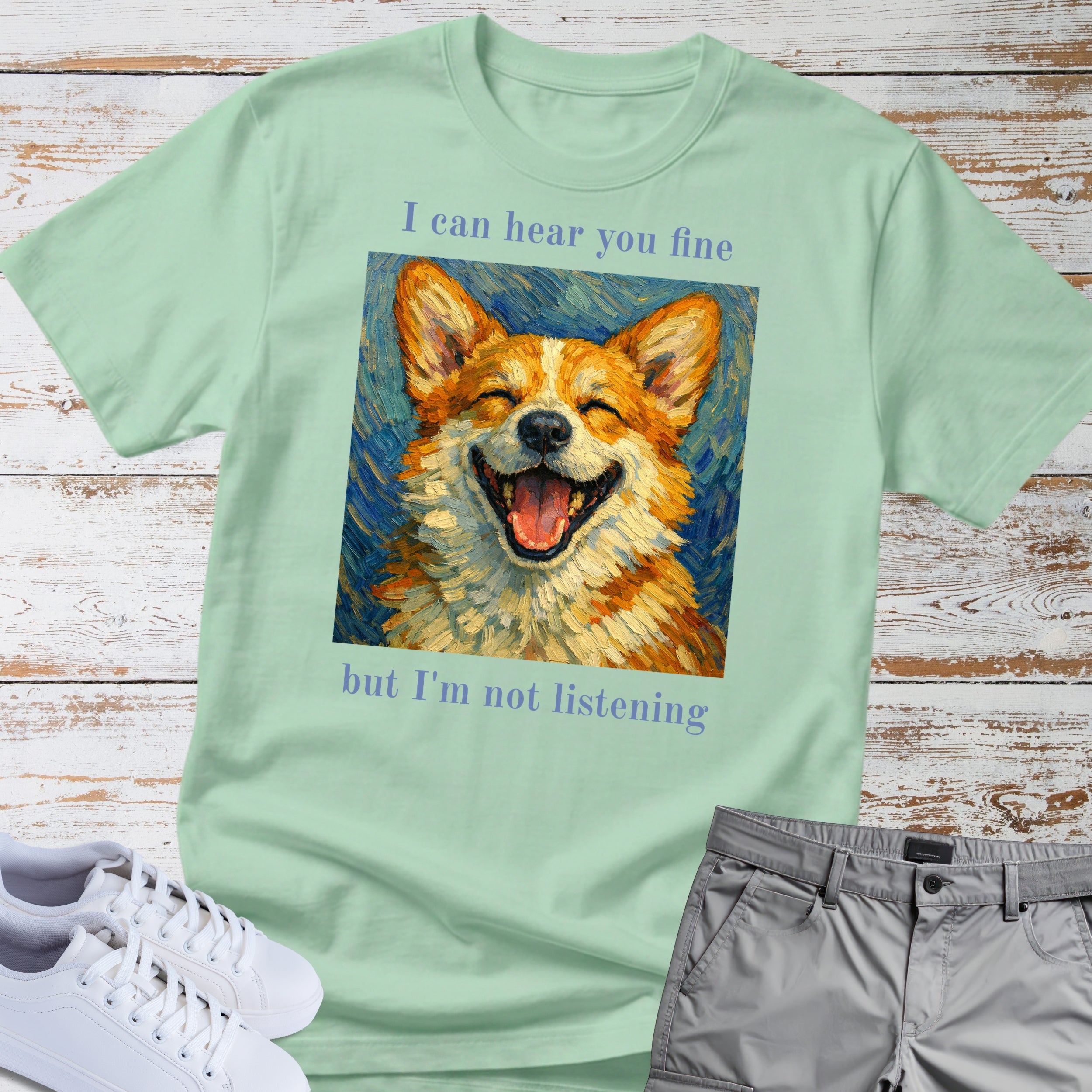 Corgi T‑Shirt Not Listening