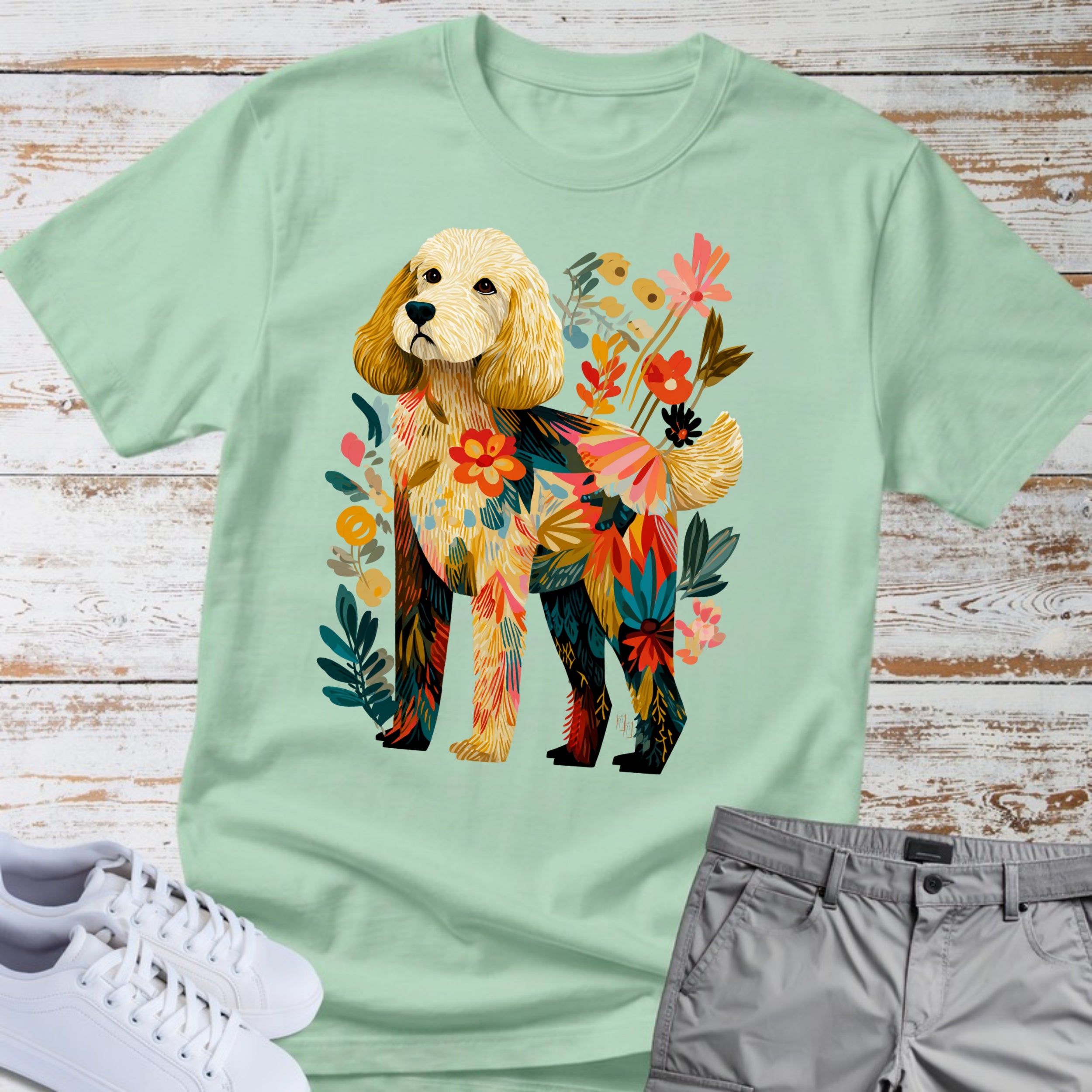 Goldendoodle Florafolk  T-Shirt