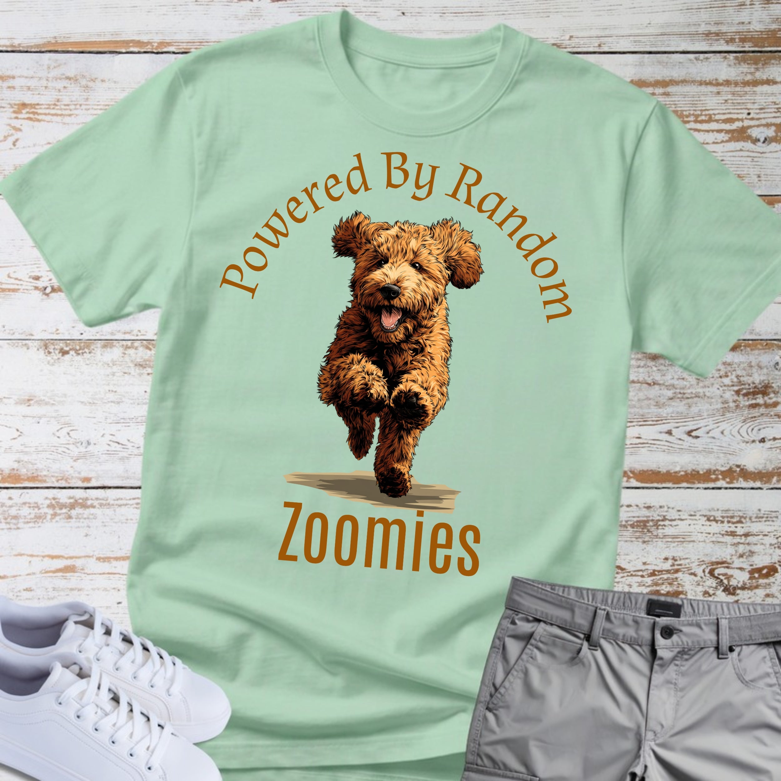 Goldendoodle Powered By Random Zoomies T-Shirt