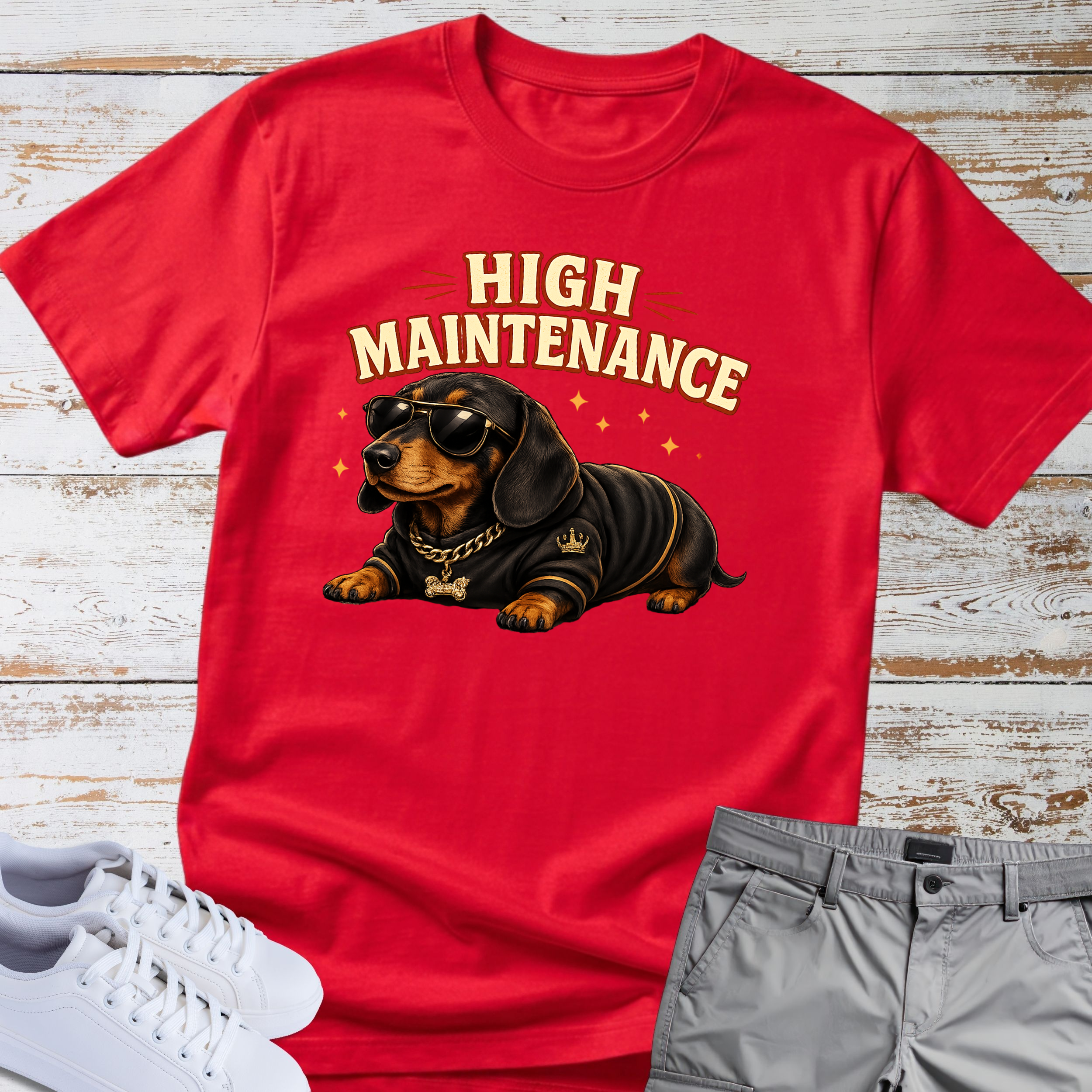 High Maintenance Dachshund T-Shirt
