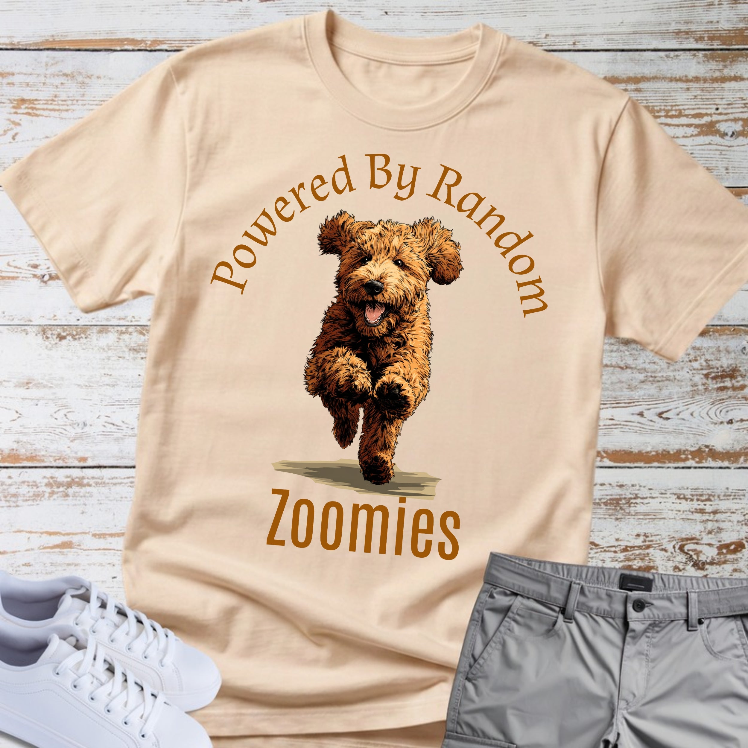 Goldendoodle Powered By Random Zoomies T-Shirt